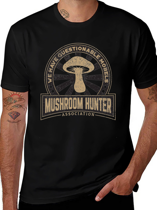 Mushroom Hunter Tee - Questionable Morels Graphic T-Shirt