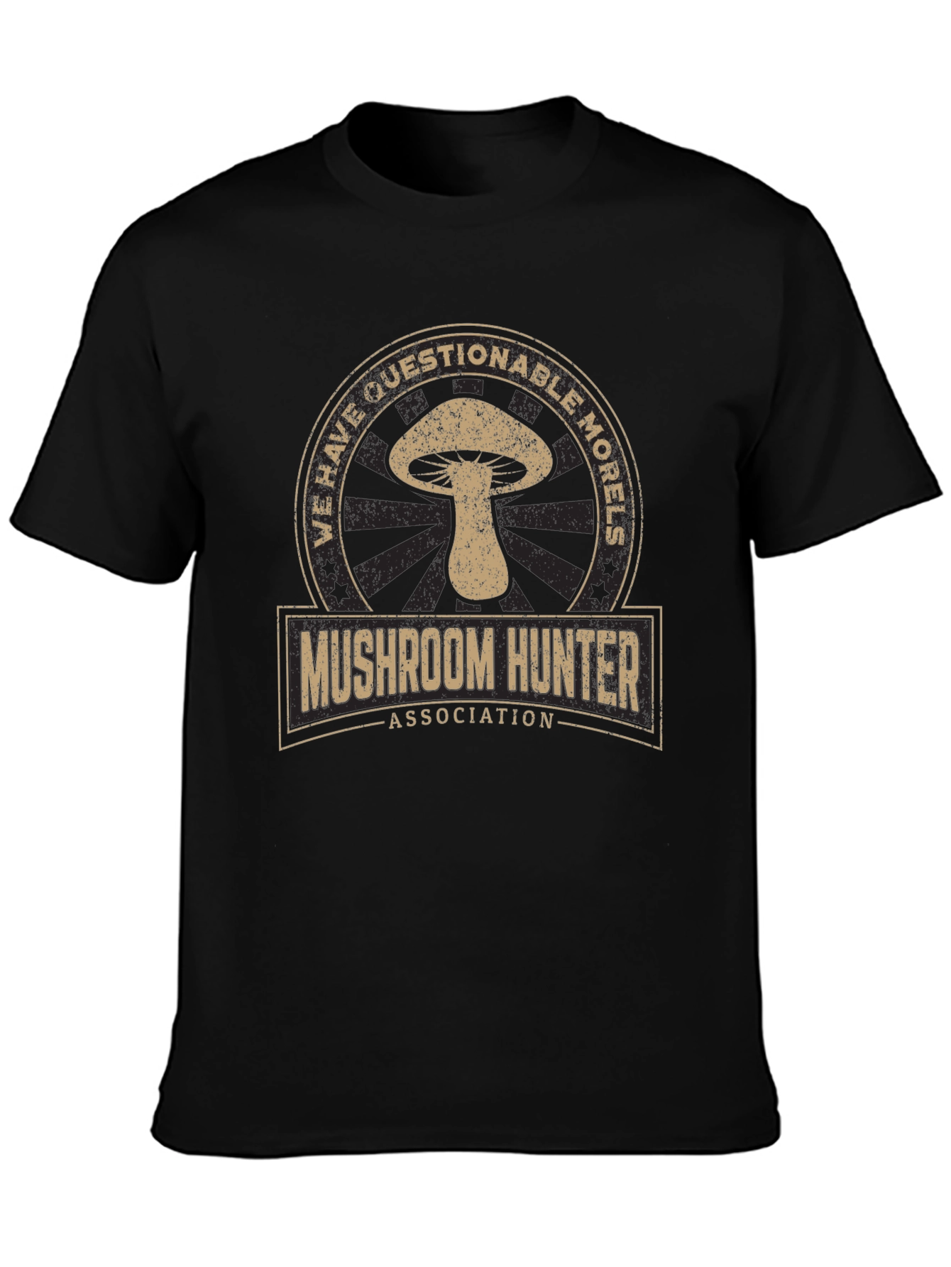 Mushroom Hunter Tee - Questionable Morels Graphic T-Shirt