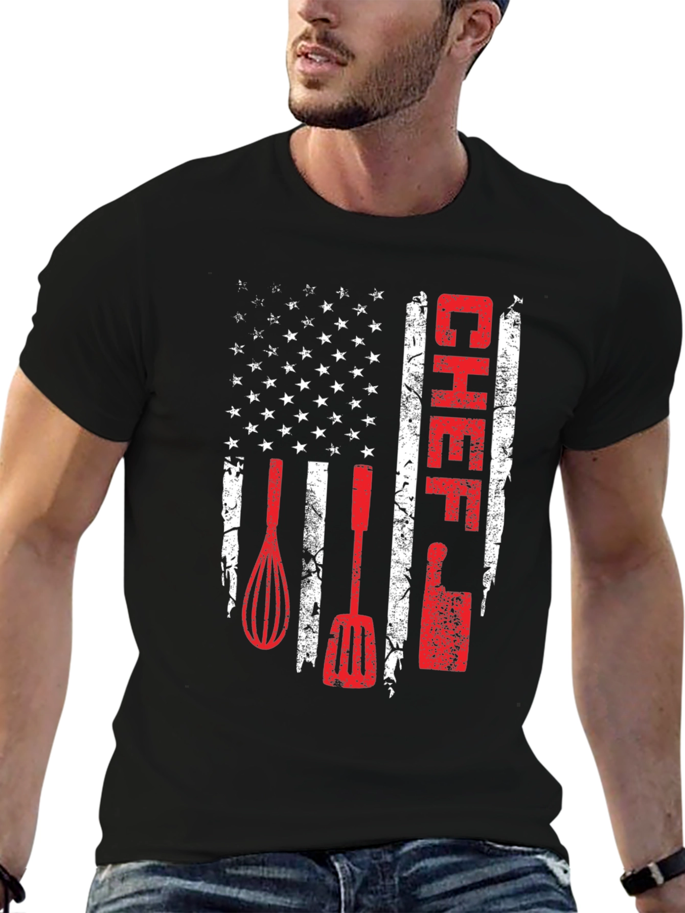Chef American Flag T-Shirt