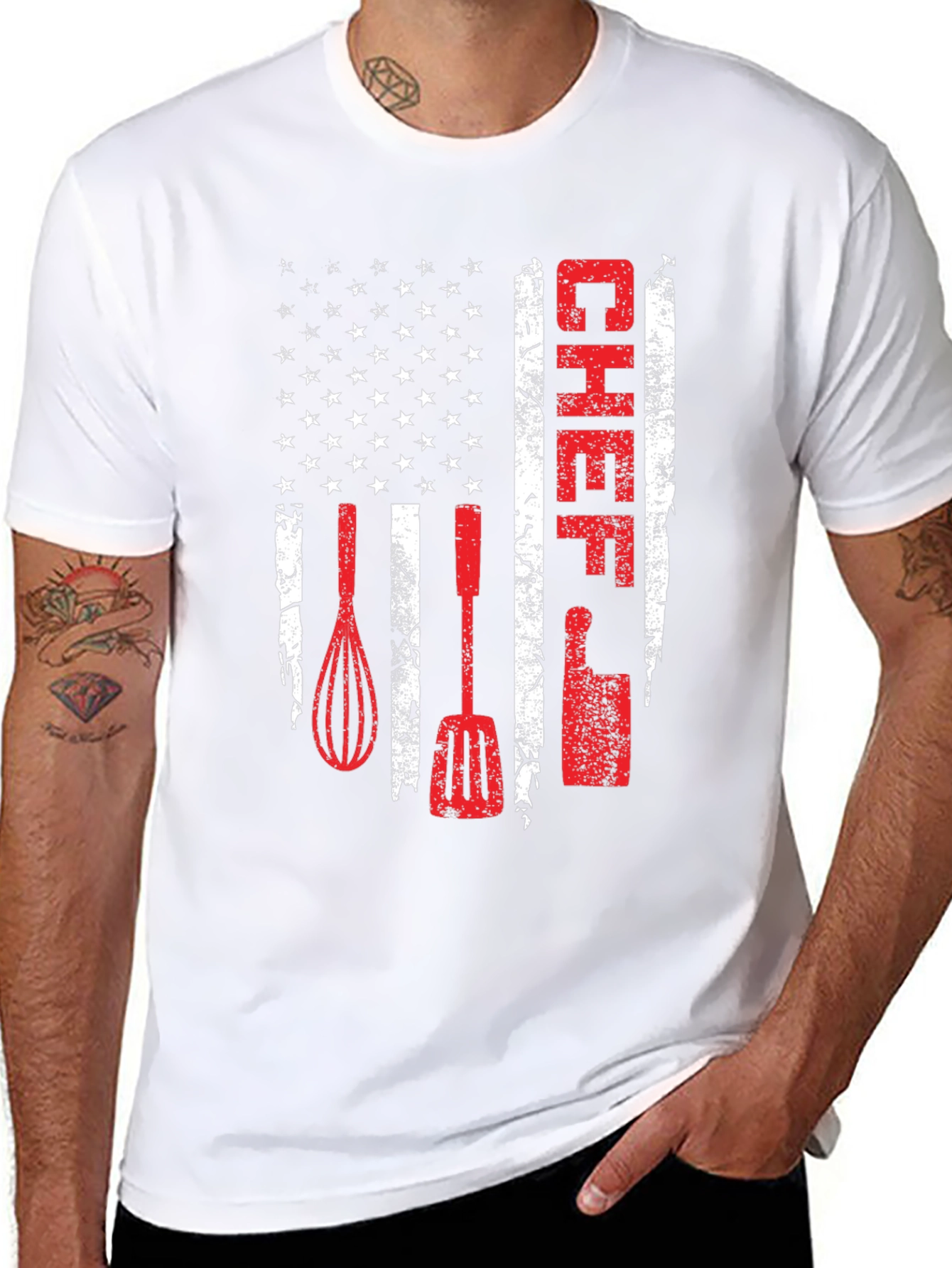 Chef American Flag T-Shirt