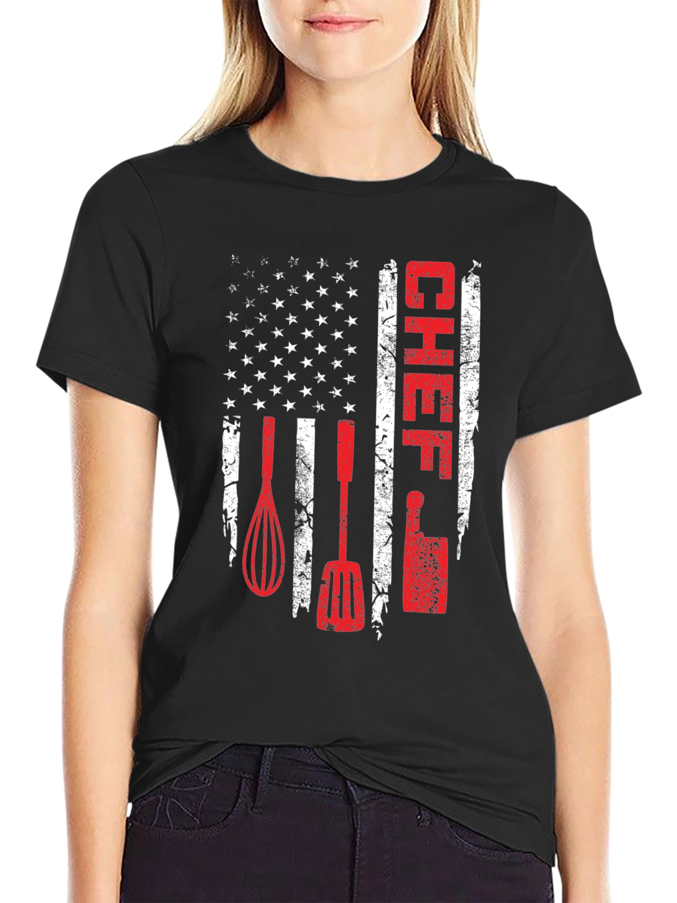 Chef American Flag T-Shirt