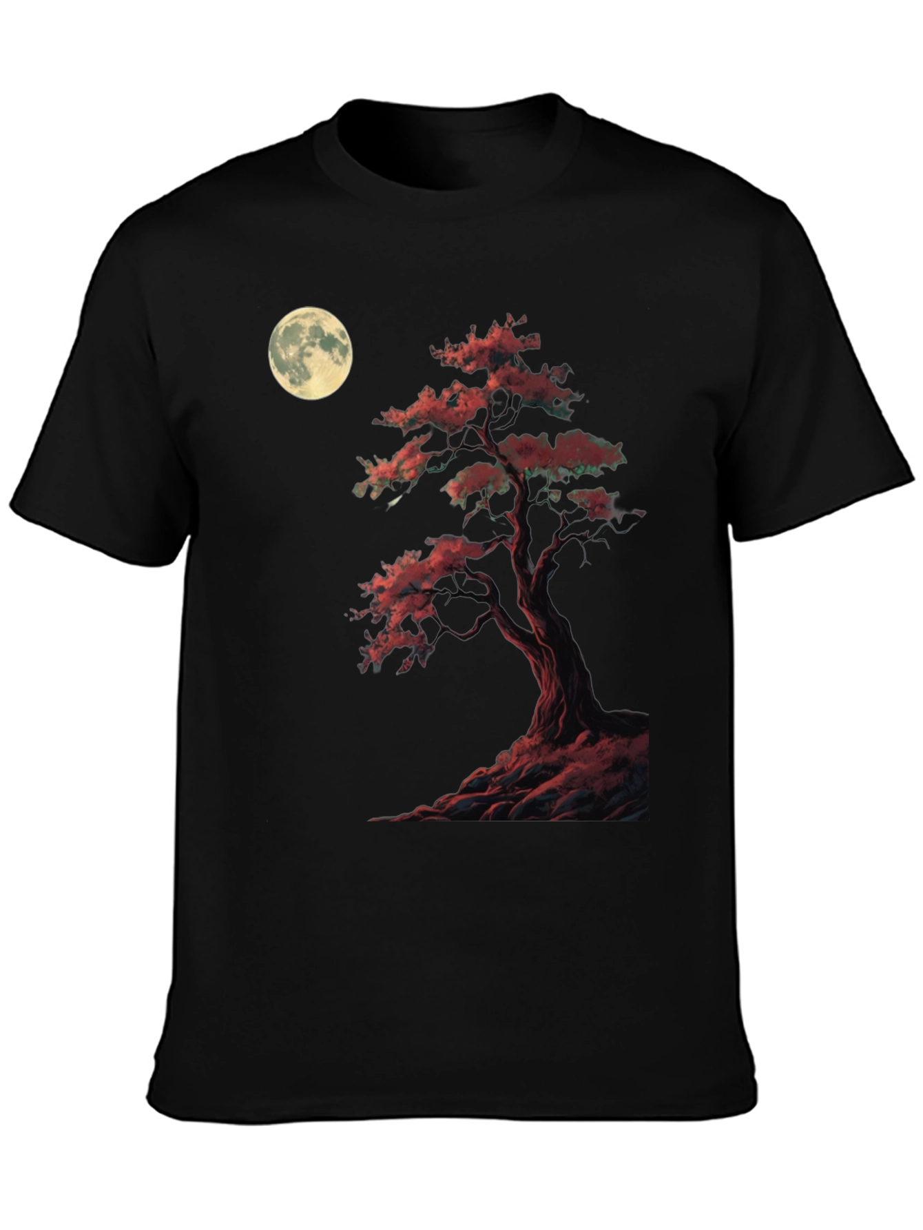 Moonlit Bonsai T-Shirt - Unique Graphic Tee
