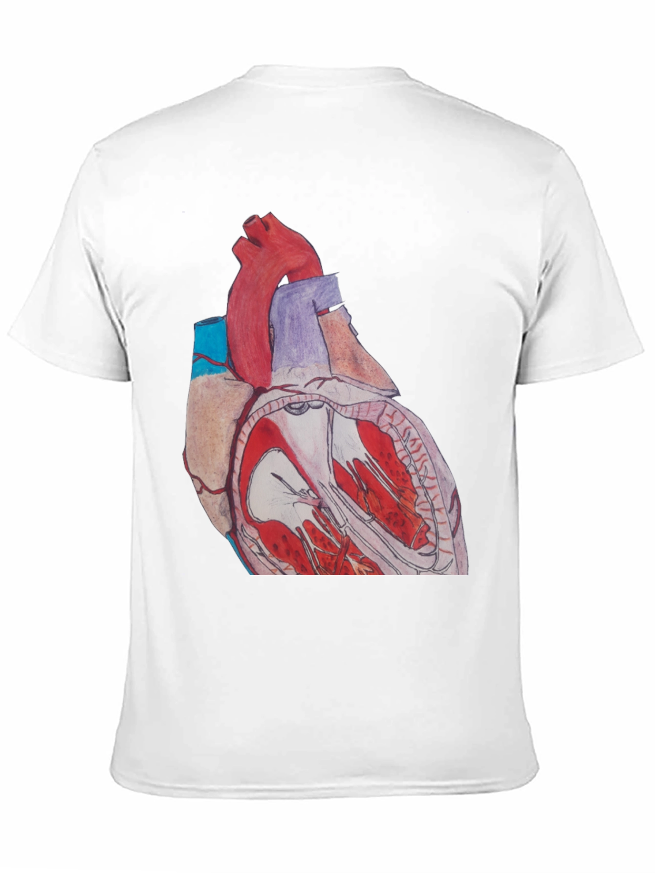 Anatomical Heart Graphic Tee - Black