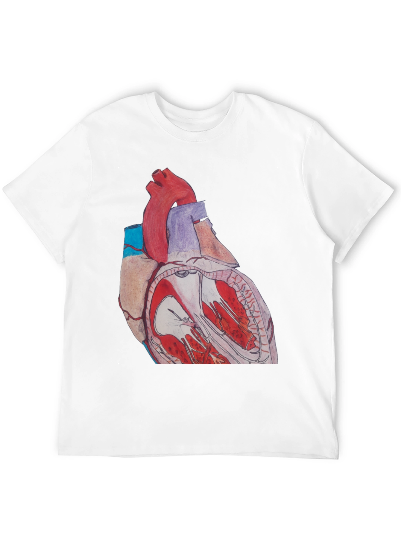 Anatomical Heart Graphic Tee - Black