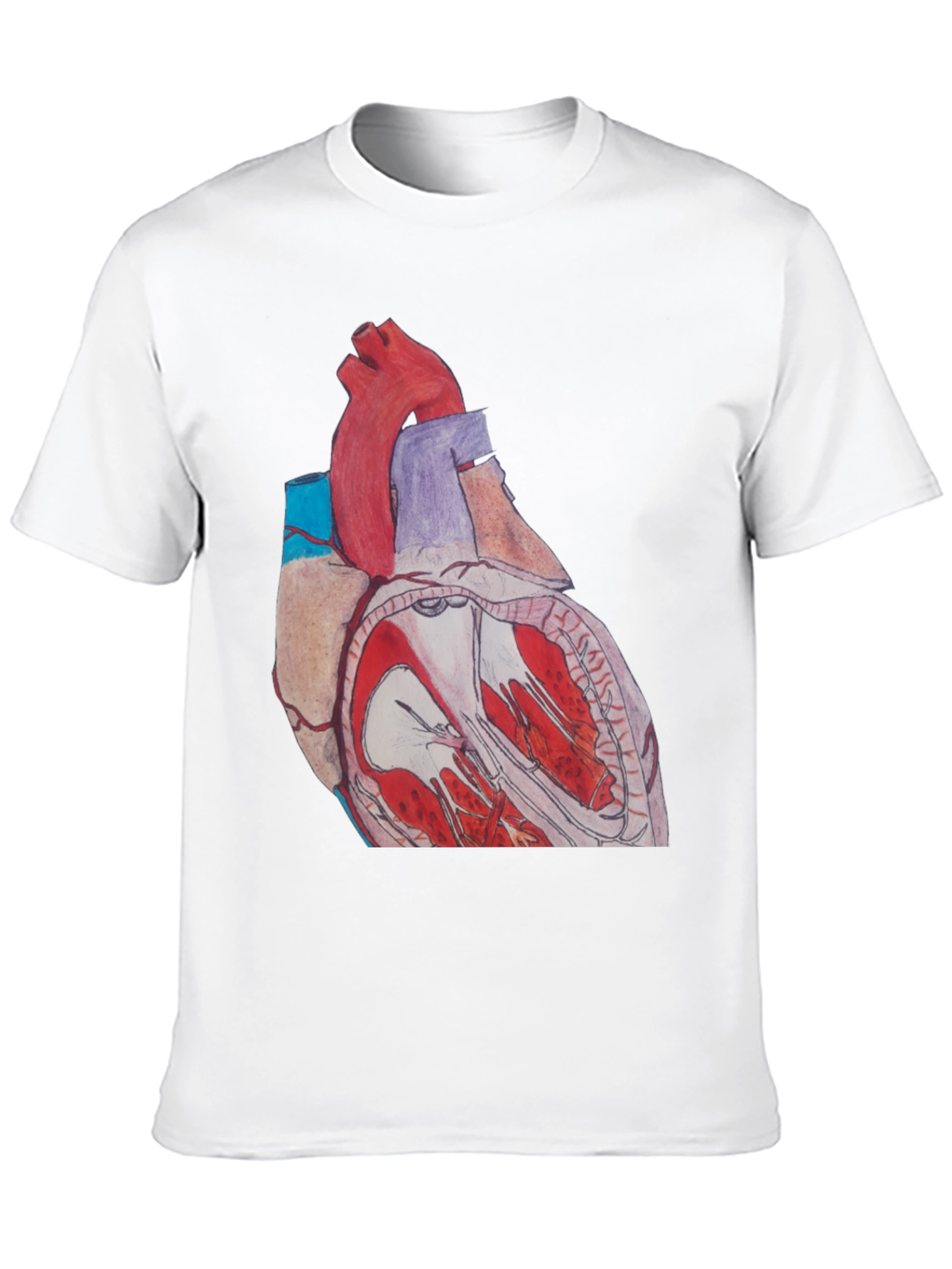 Anatomical Heart Graphic Tee - Black