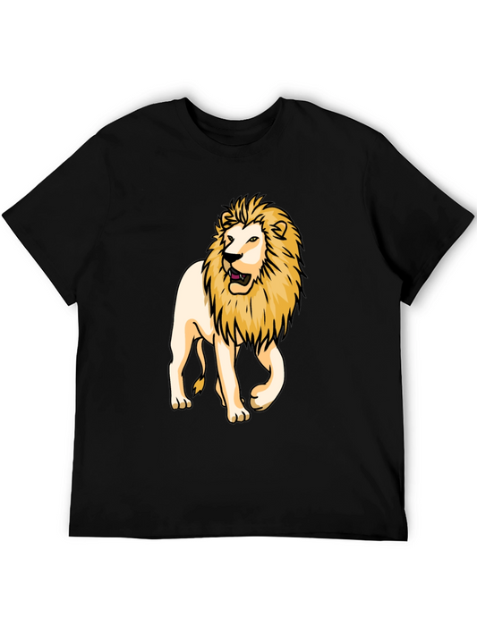 Lion Graphic Tee - Bold Black T-Shirt
