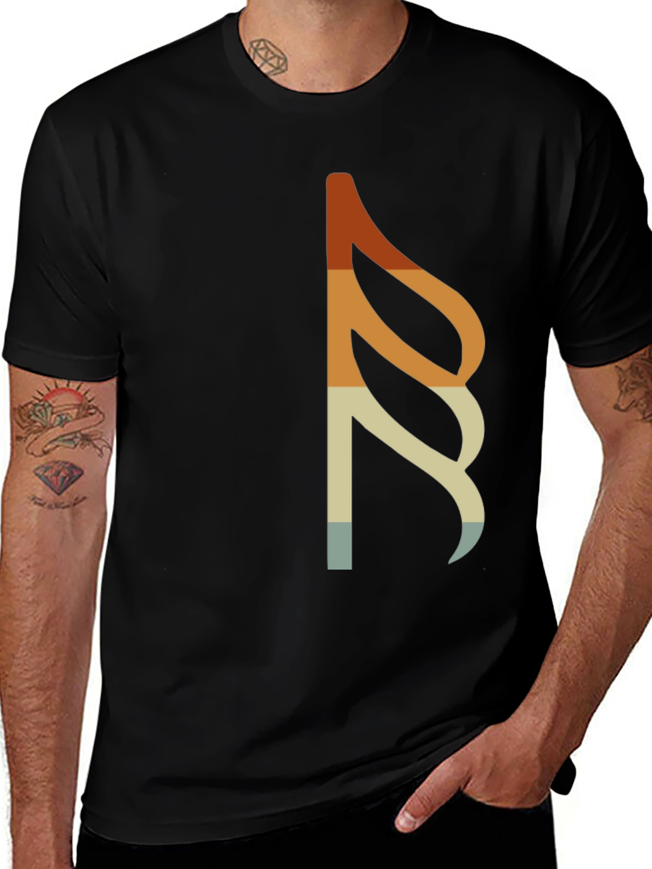 Retro Music Rest Note T-Shirt