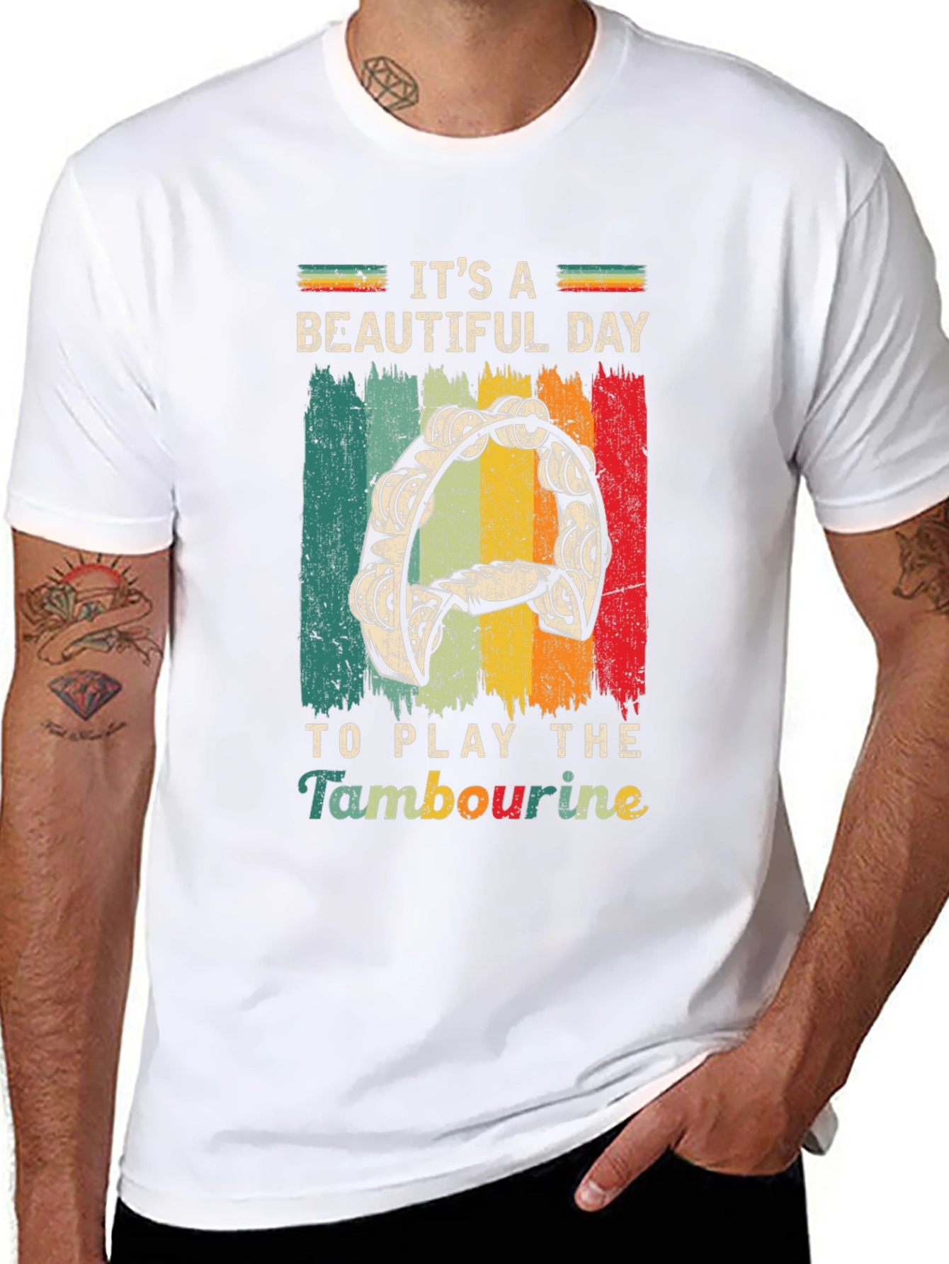 Its A Beautiful Day to Play Tambourine T-Shirt