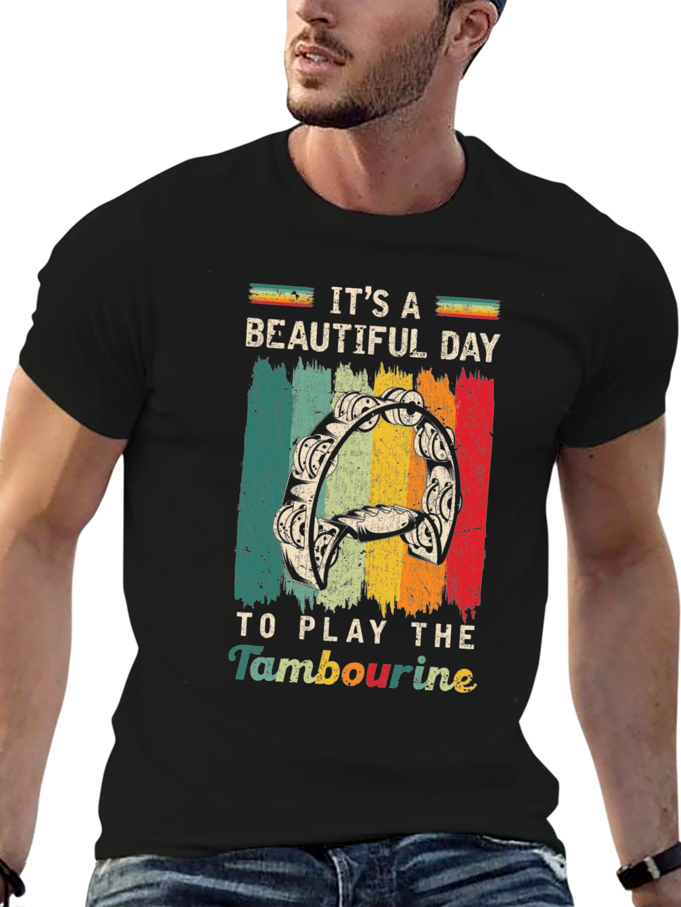 Its A Beautiful Day to Play Tambourine T-Shirt