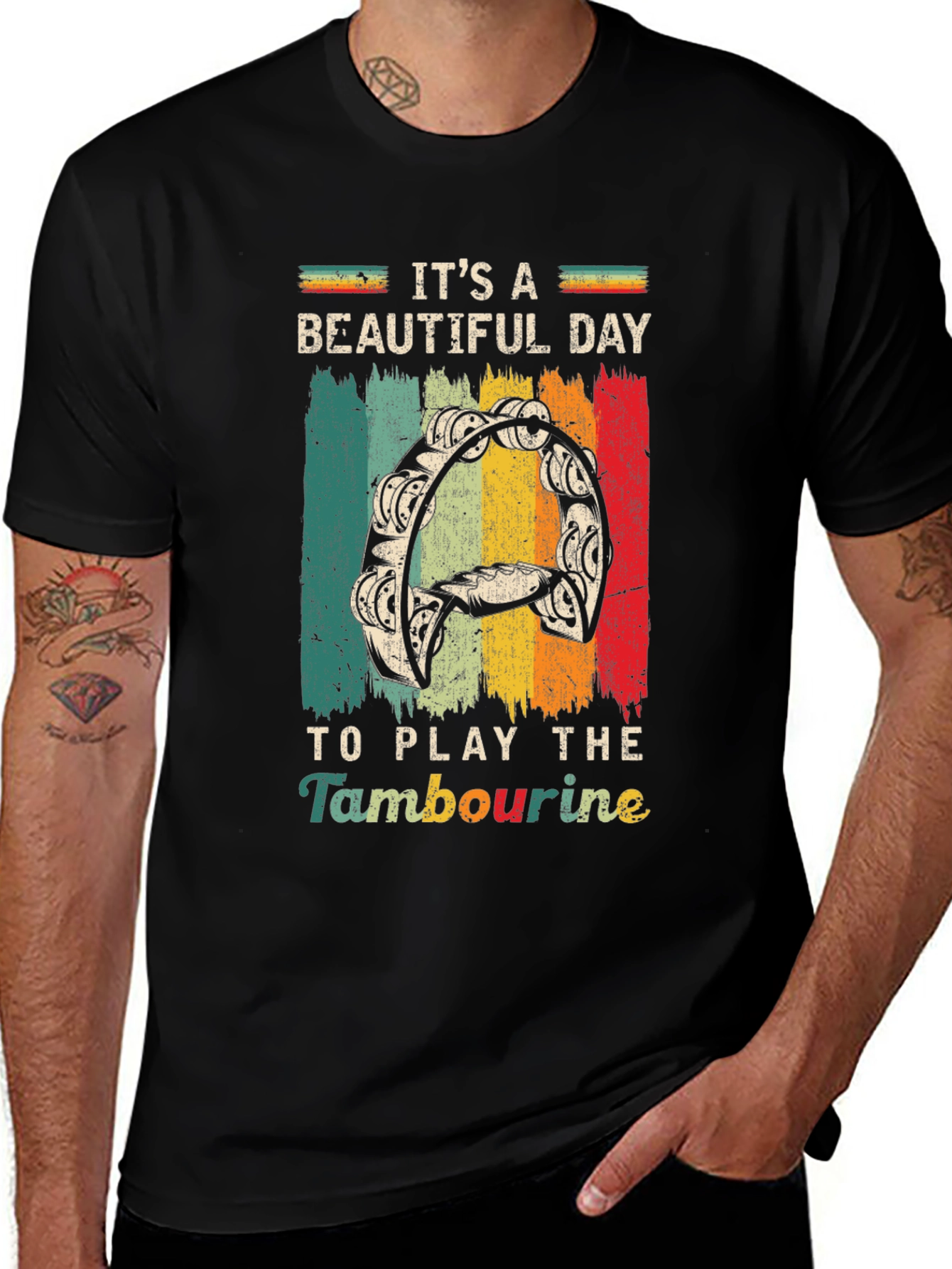 Its A Beautiful Day to Play Tambourine T-Shirt