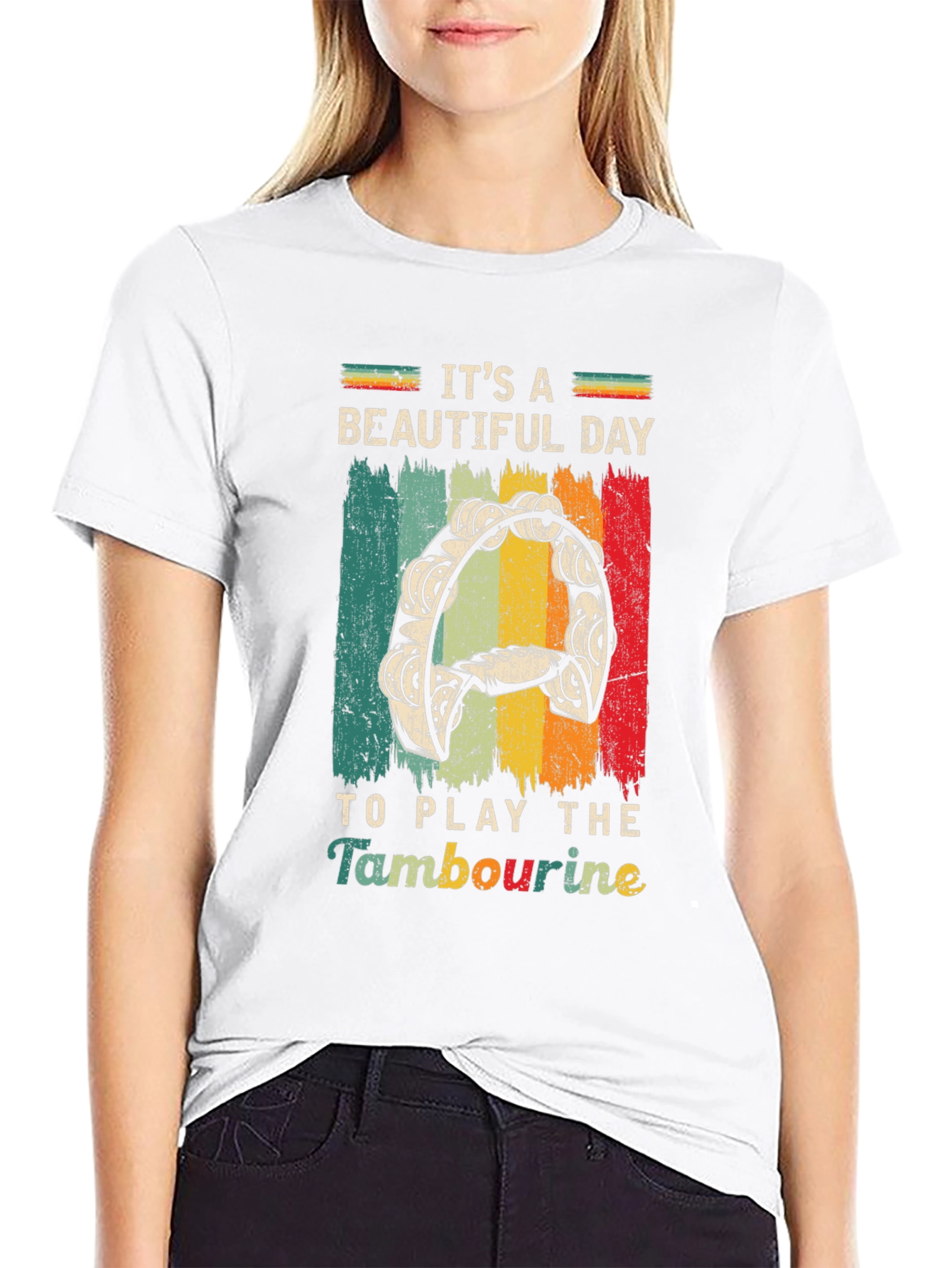 Its A Beautiful Day to Play Tambourine T-Shirt