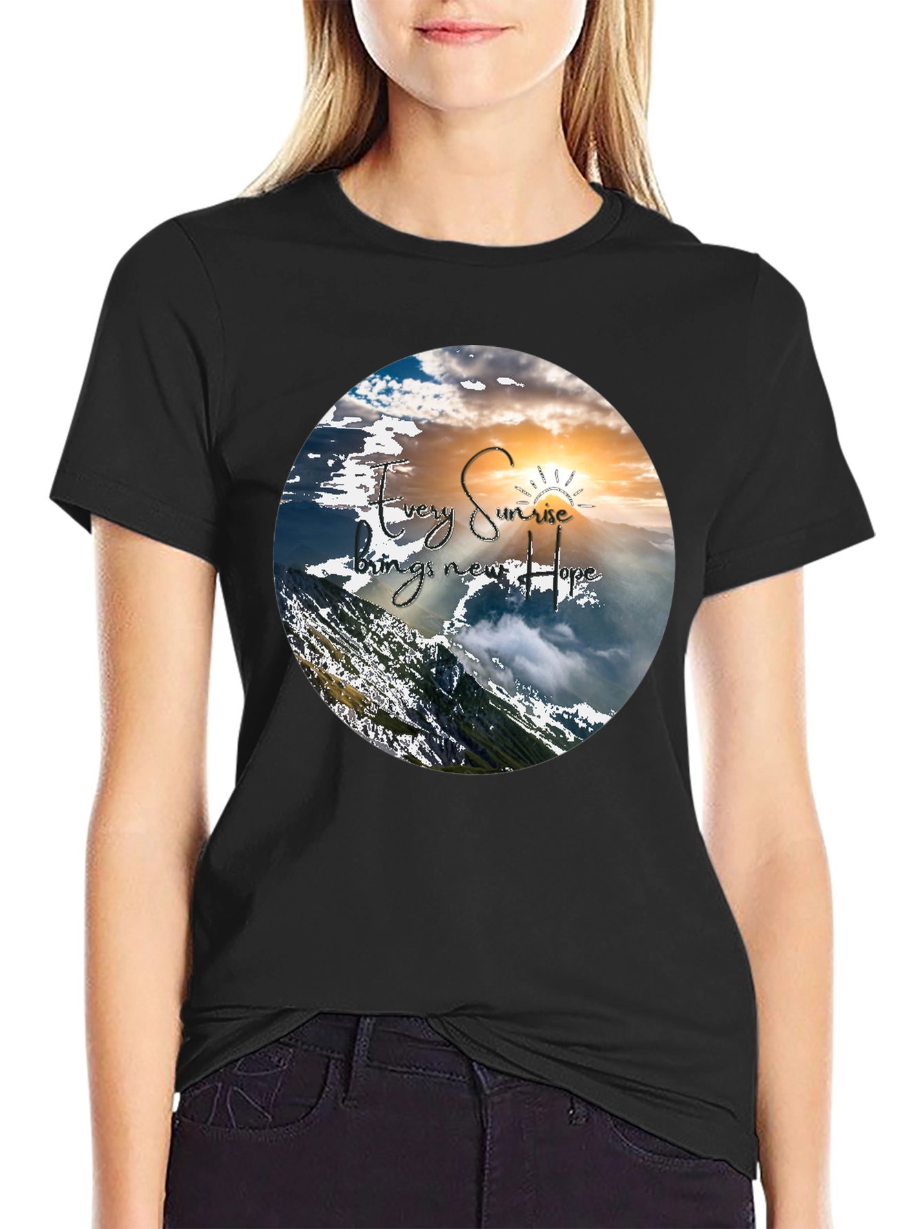 Inspirational Sunrise Graphic T-Shirt
