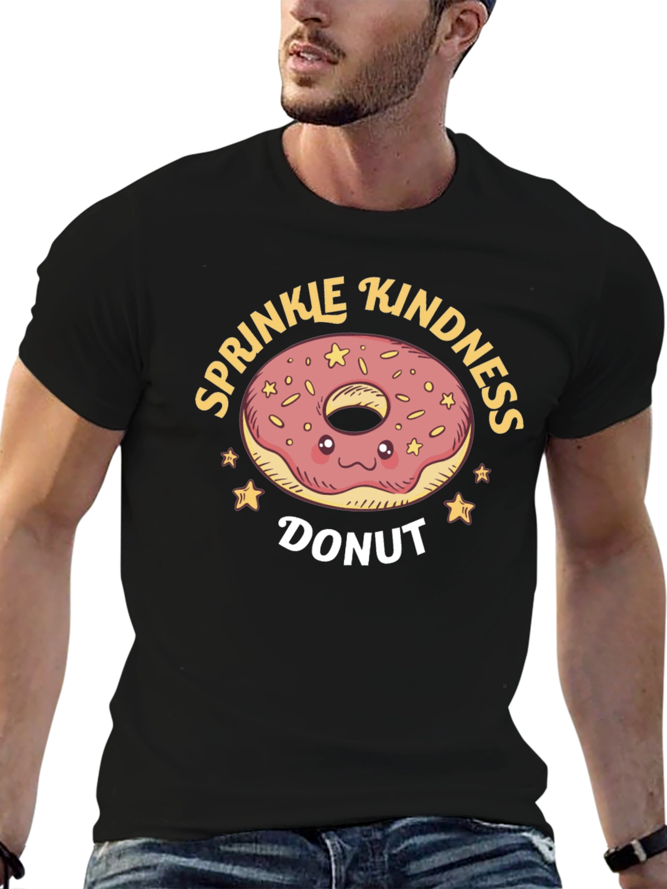 Sprinkle Kindness Donut Graphic T-Shirt