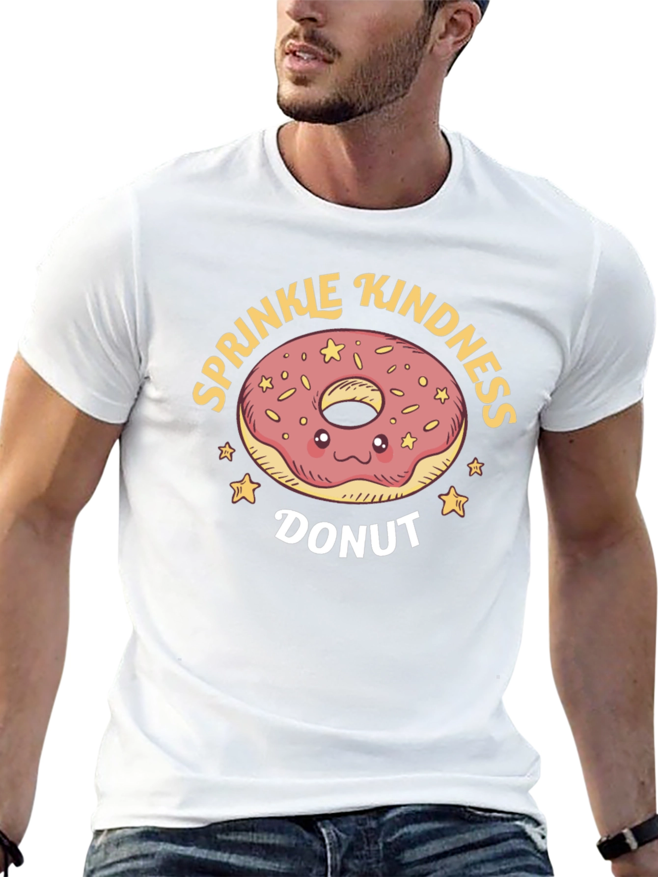 Sprinkle Kindness Donut Graphic T-Shirt