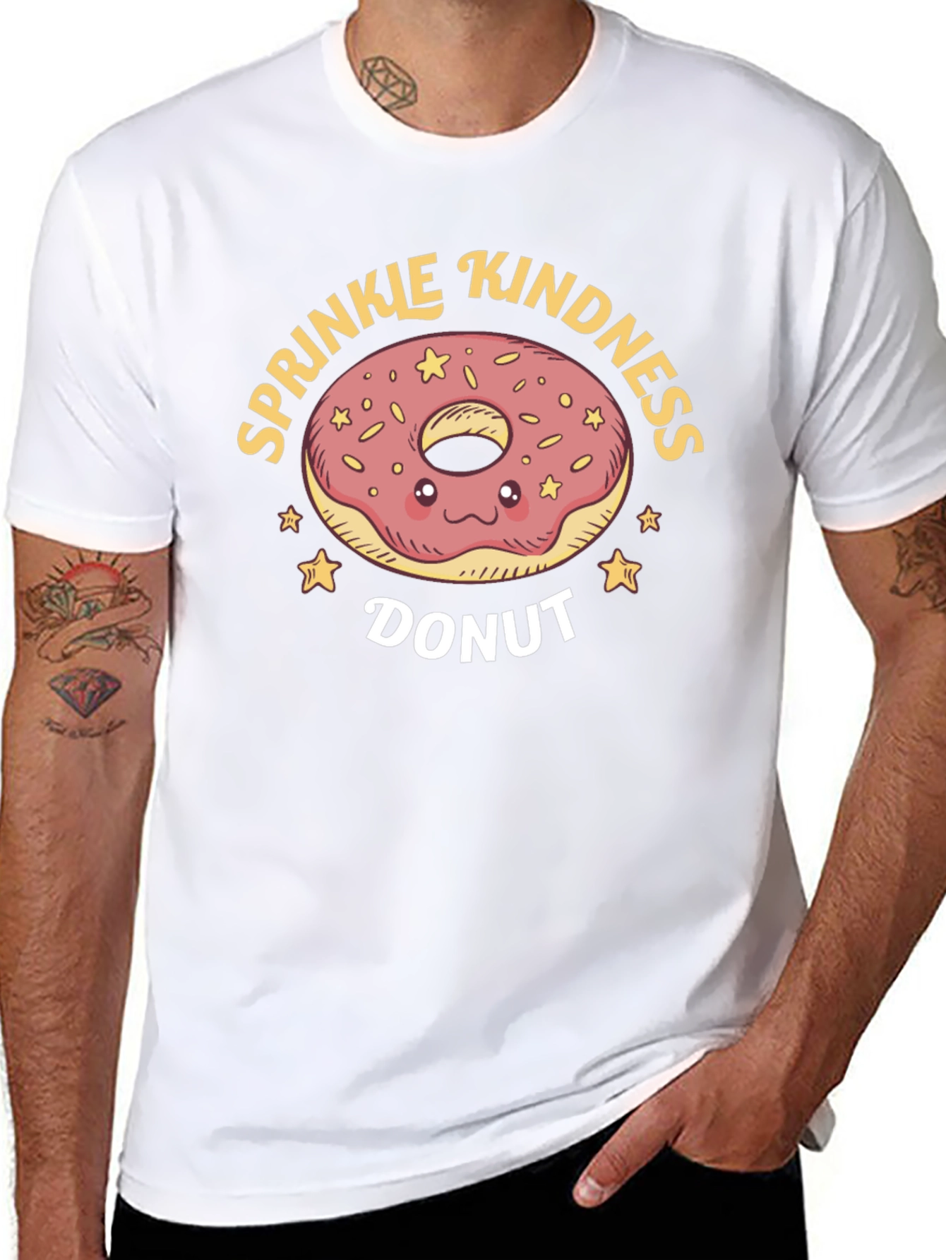 Sprinkle Kindness Donut Graphic T-Shirt