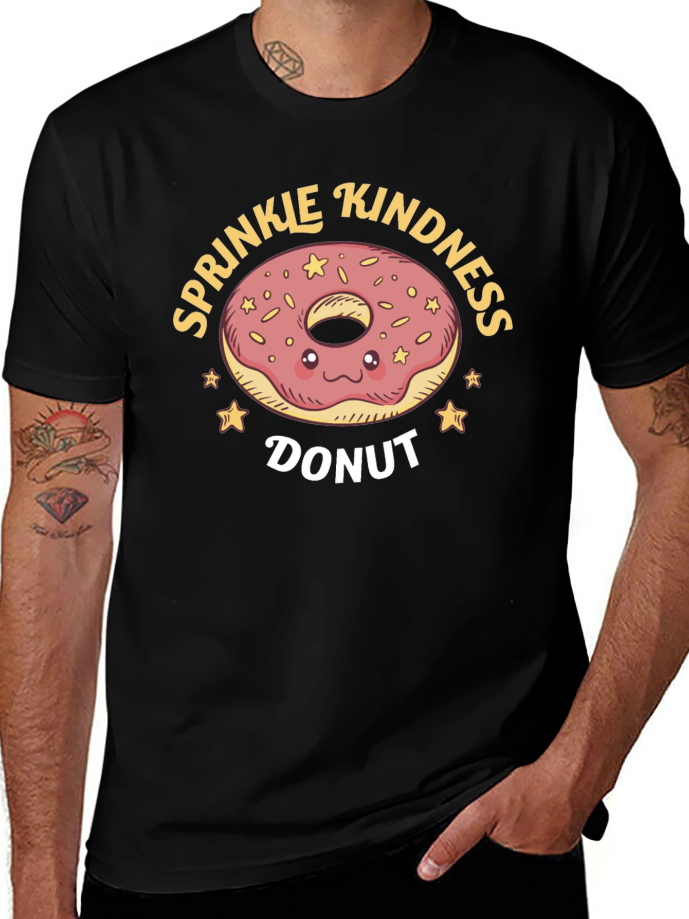 Sprinkle Kindness Donut Graphic T-Shirt