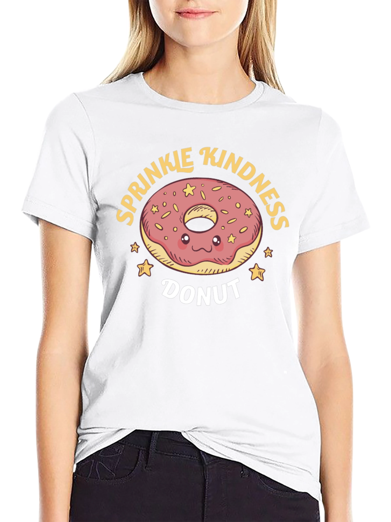 Sprinkle Kindness Donut Graphic T-Shirt
