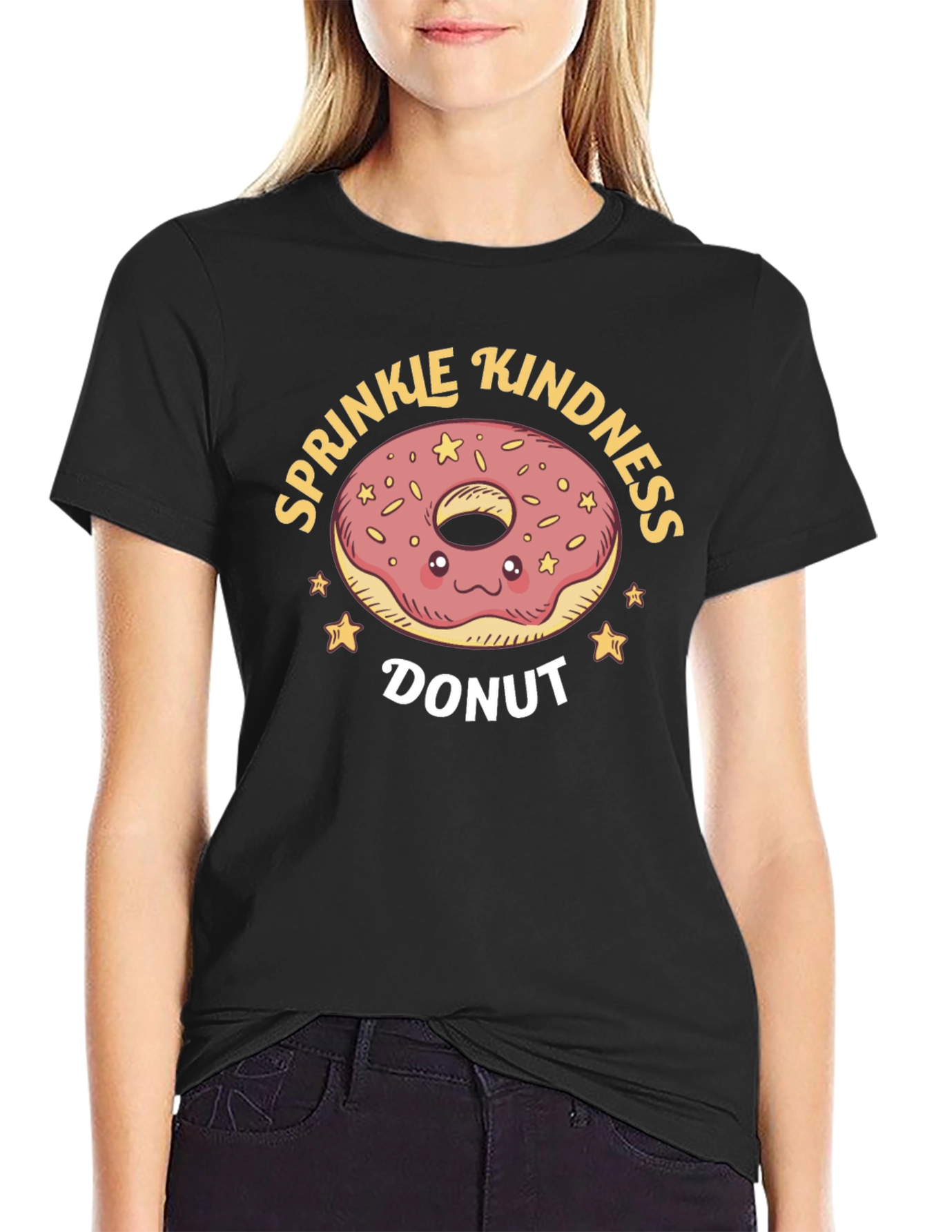 Sprinkle Kindness Donut Graphic T-Shirt