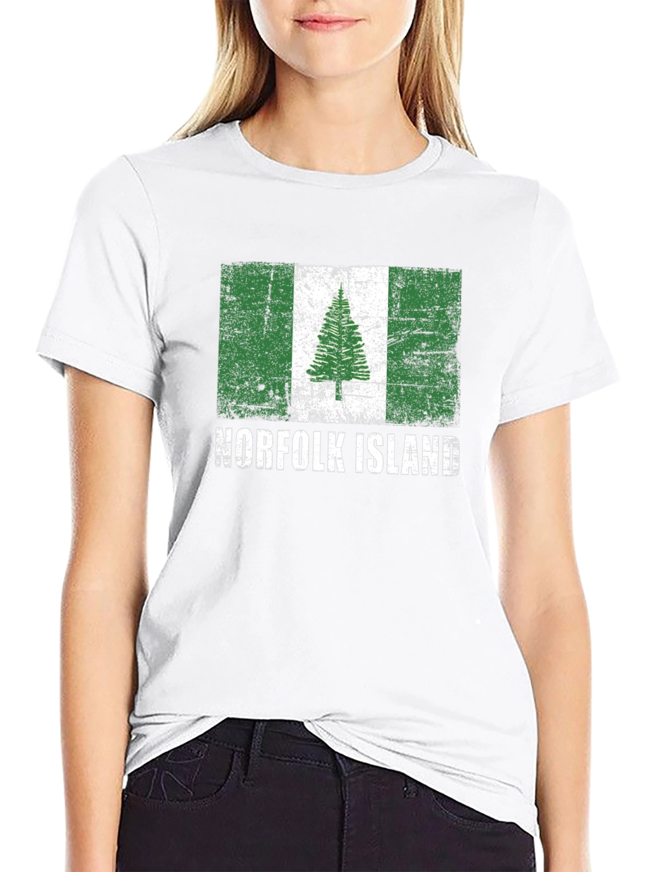 Norfolk Island Flag Graphic T-Shirt