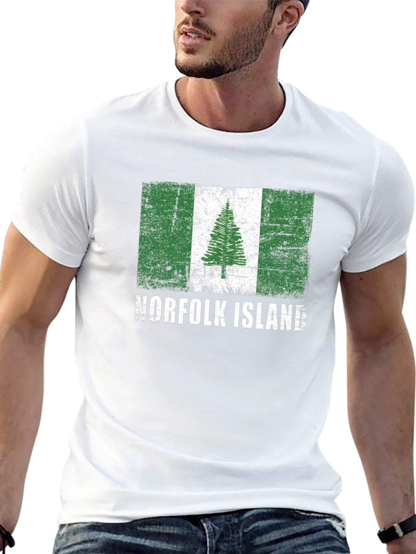 Norfolk Island Flag Graphic T-Shirt