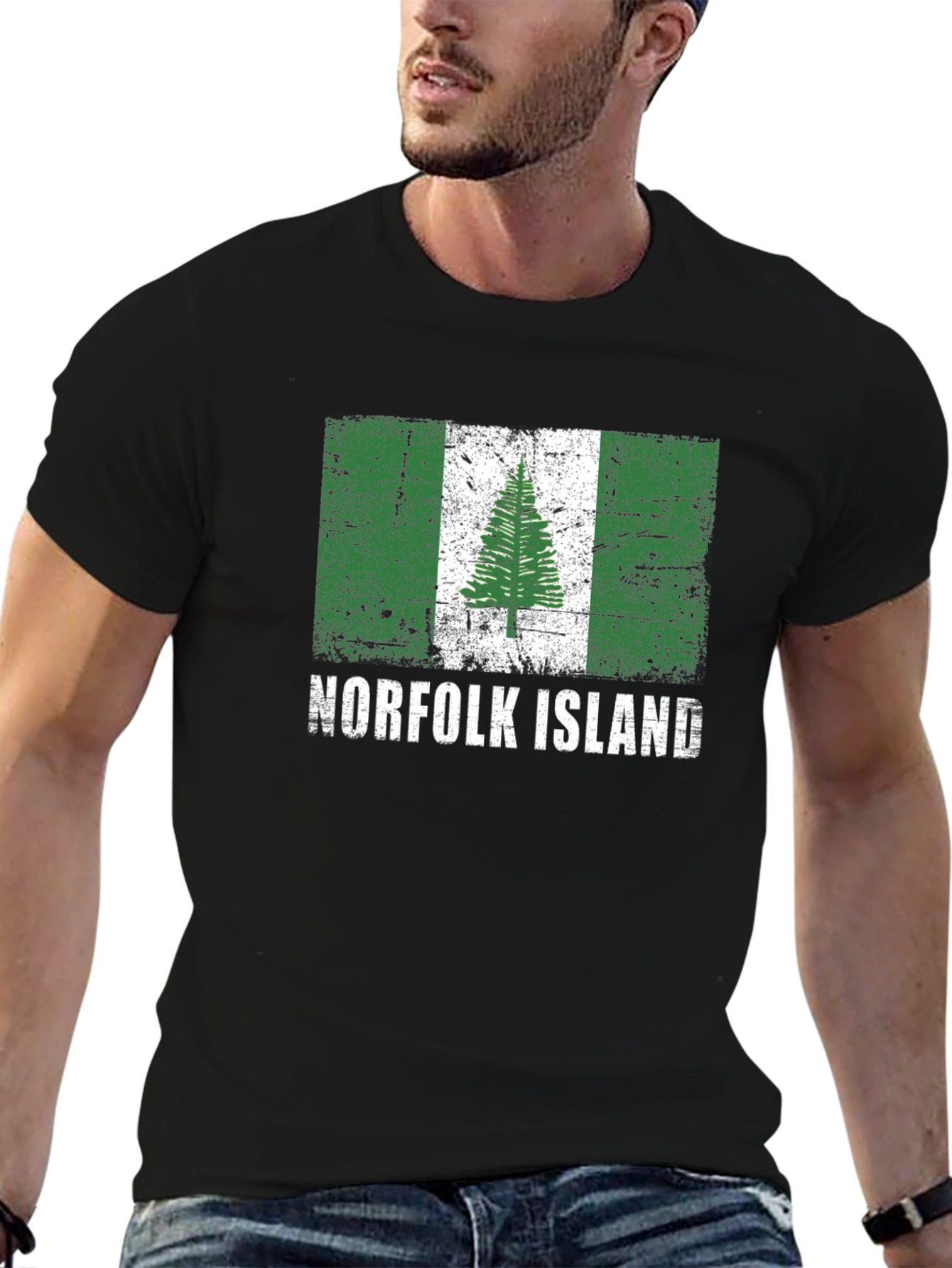 Norfolk Island Flag Graphic T-Shirt