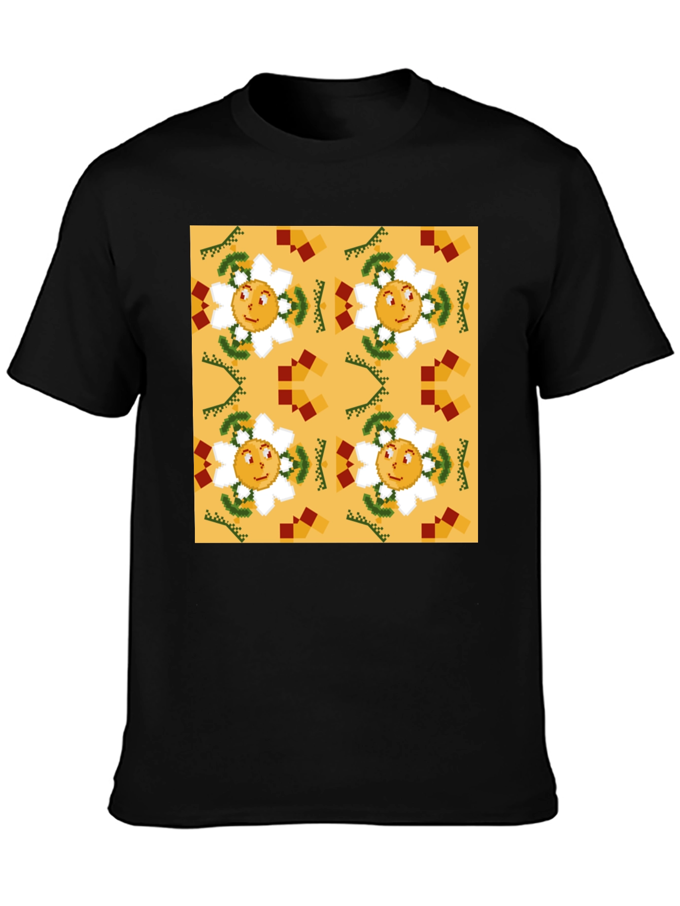 Pixelated Sunflower T-Shirt