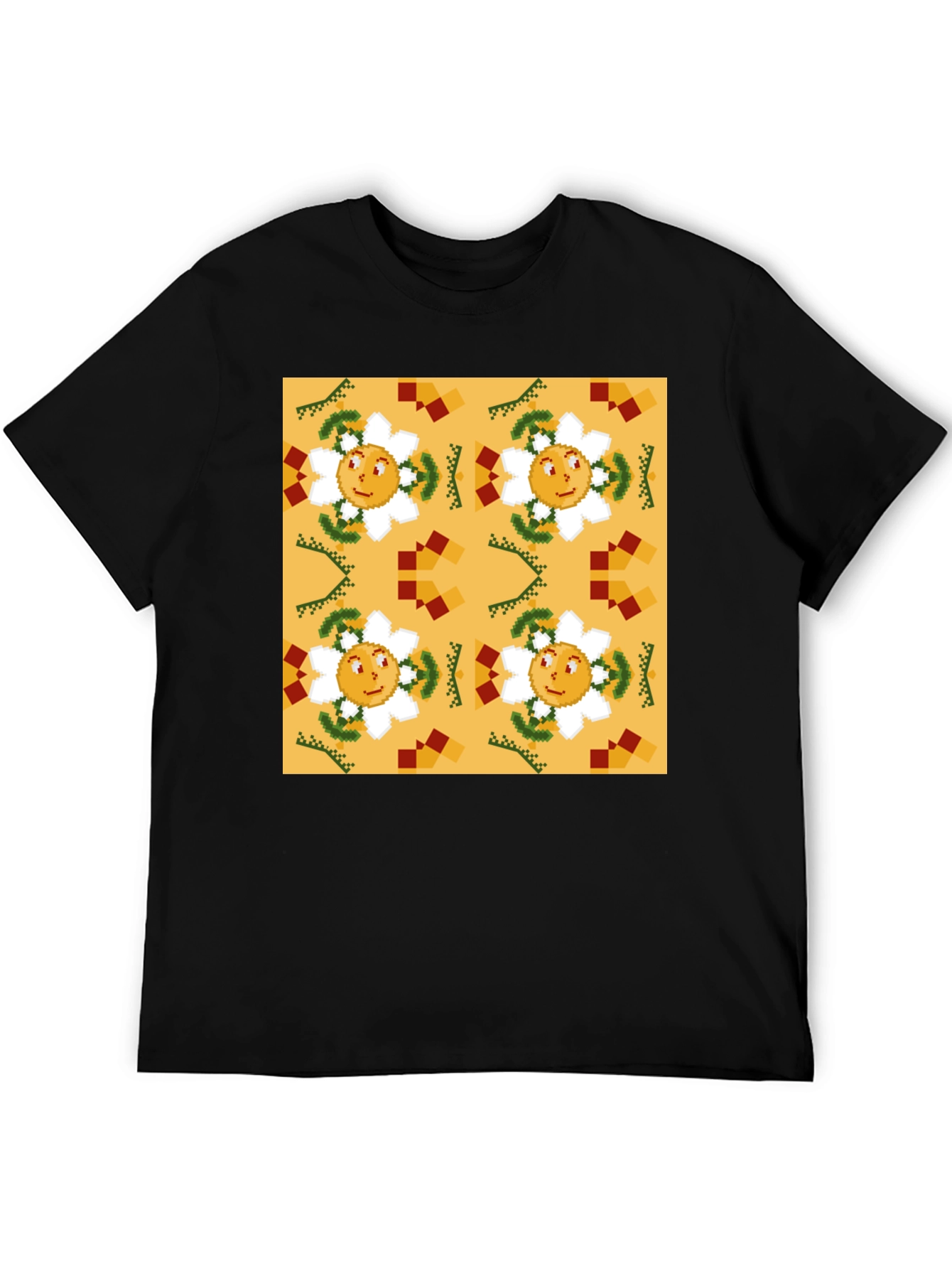 Pixelated Sunflower T-Shirt