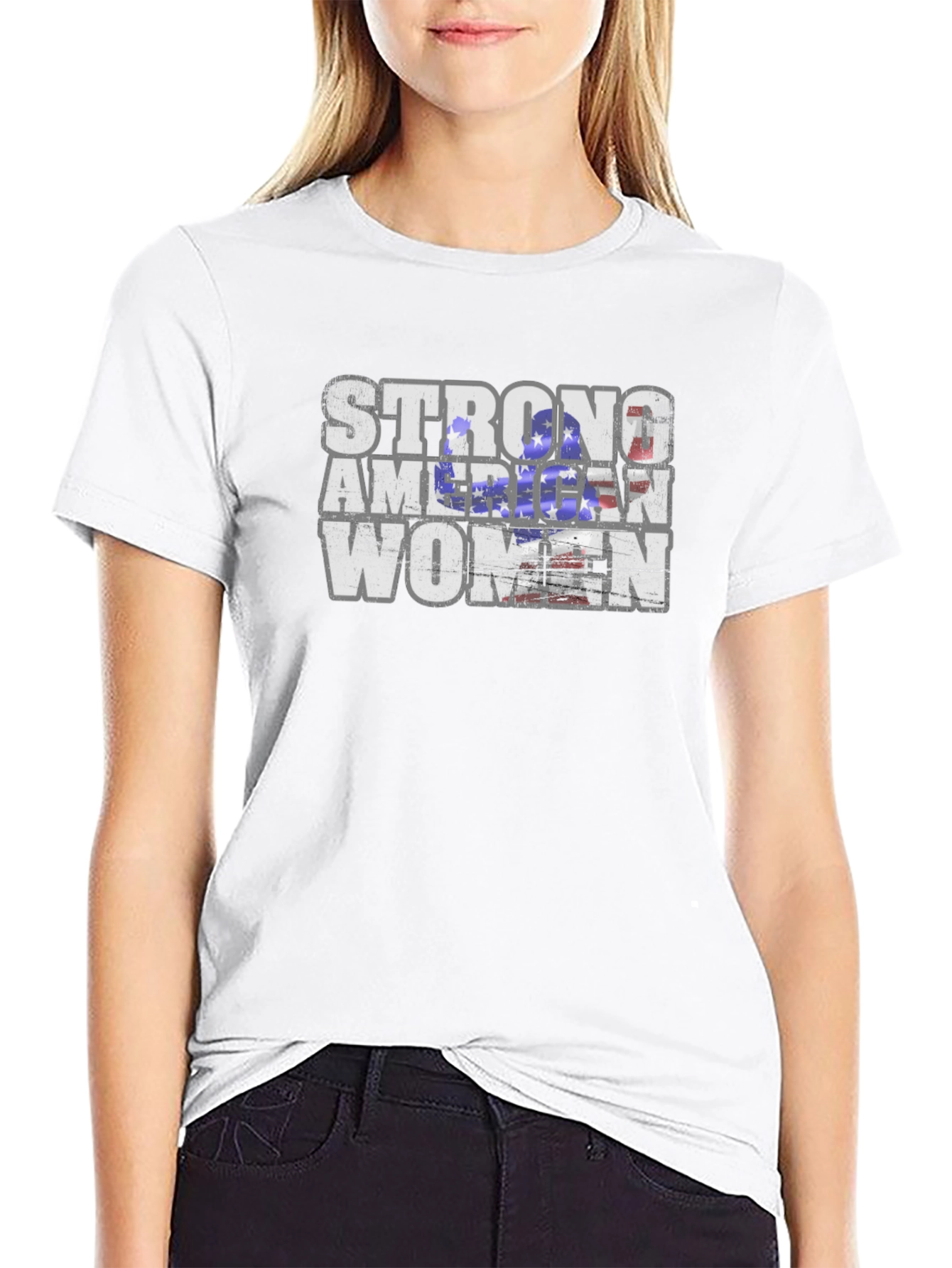 Strong American Women Graphic T-Shirt