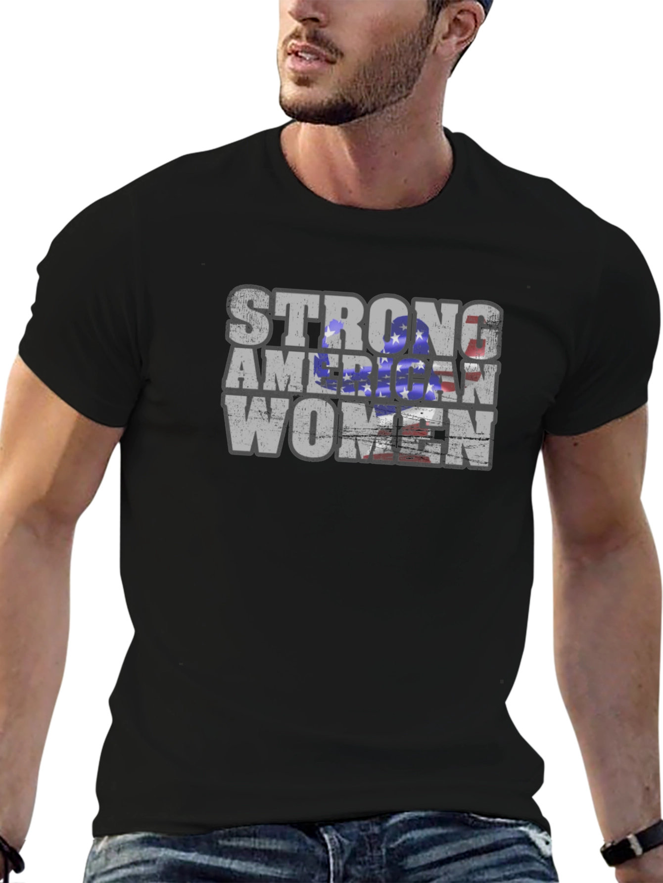 Strong American Women Graphic T-Shirt