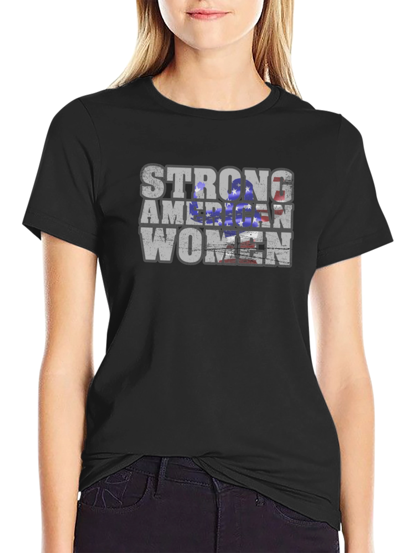 Strong American Women Graphic T-Shirt