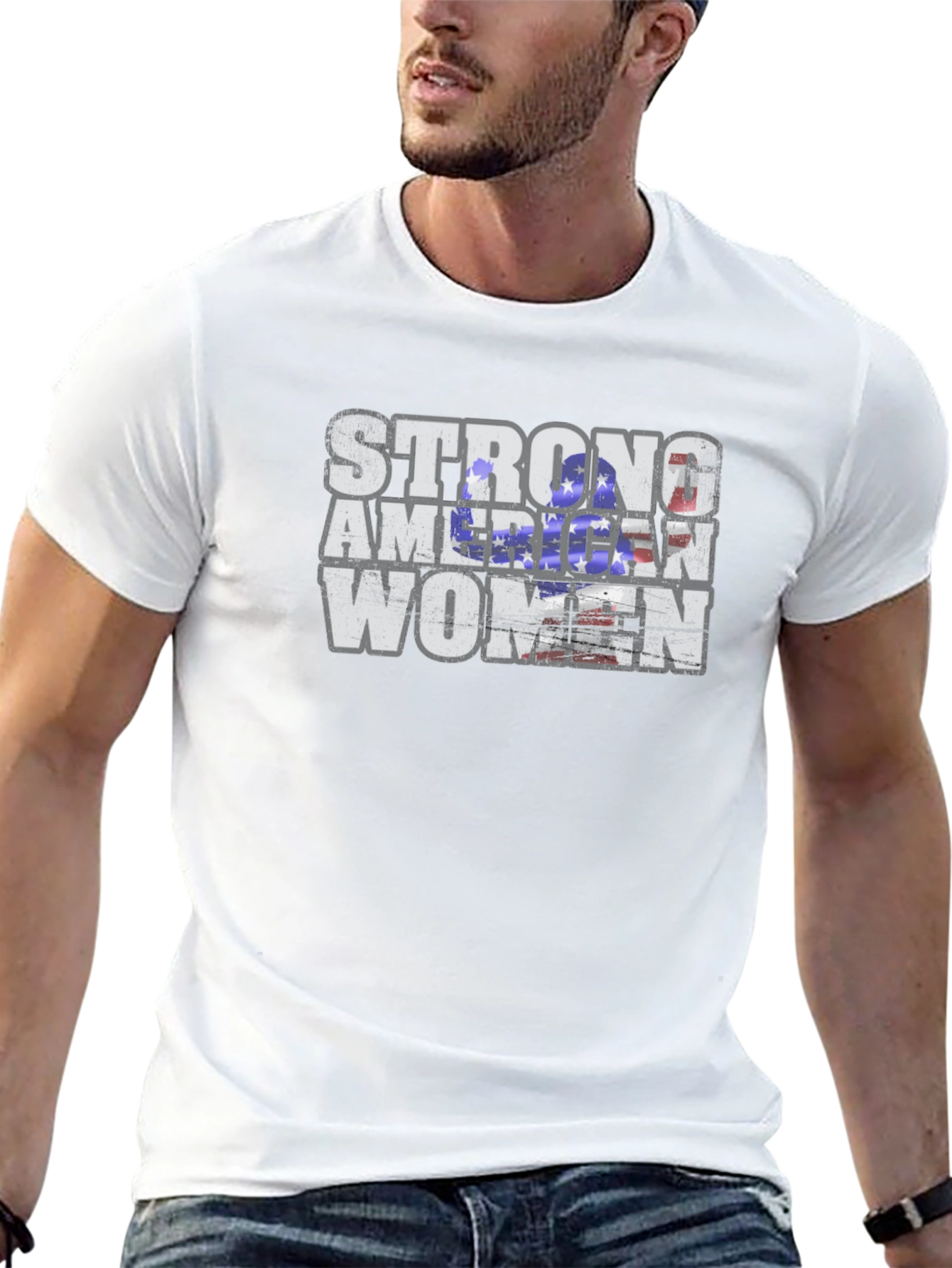 Strong American Women Graphic T-Shirt