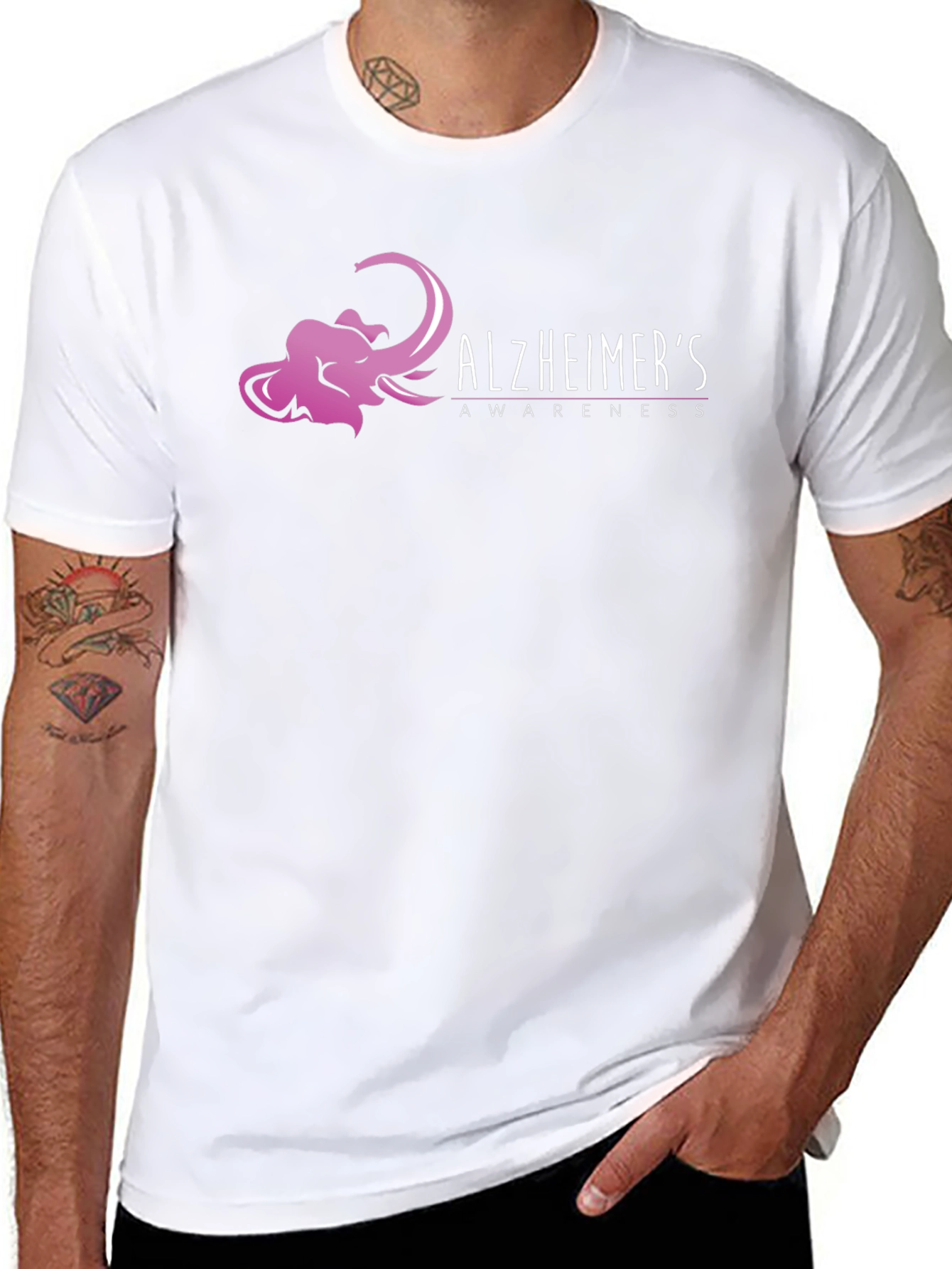 Alzheimers Awareness Elephant T-Shirt