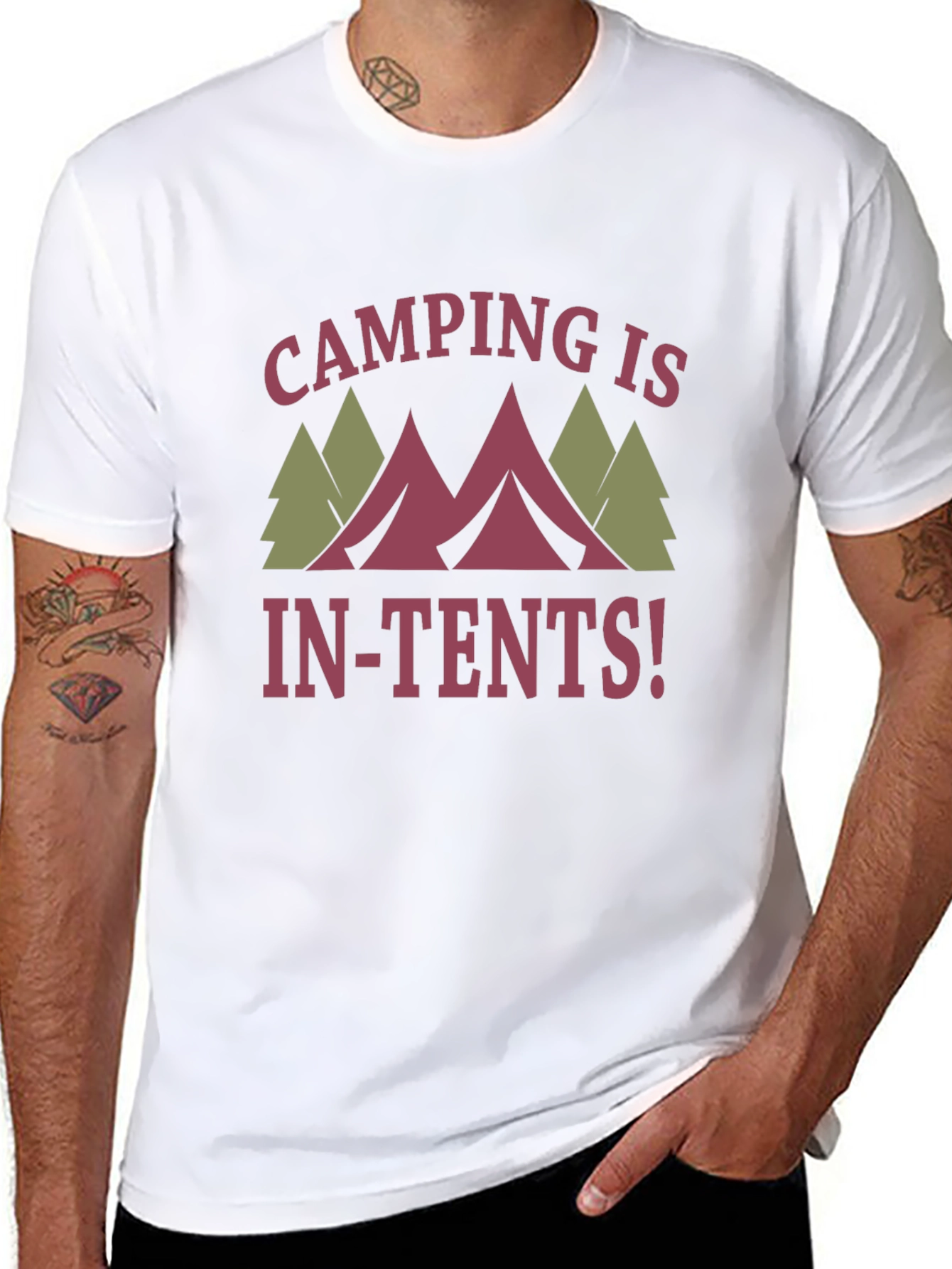 Camping Is In-Tents! Graphic T-Shirt