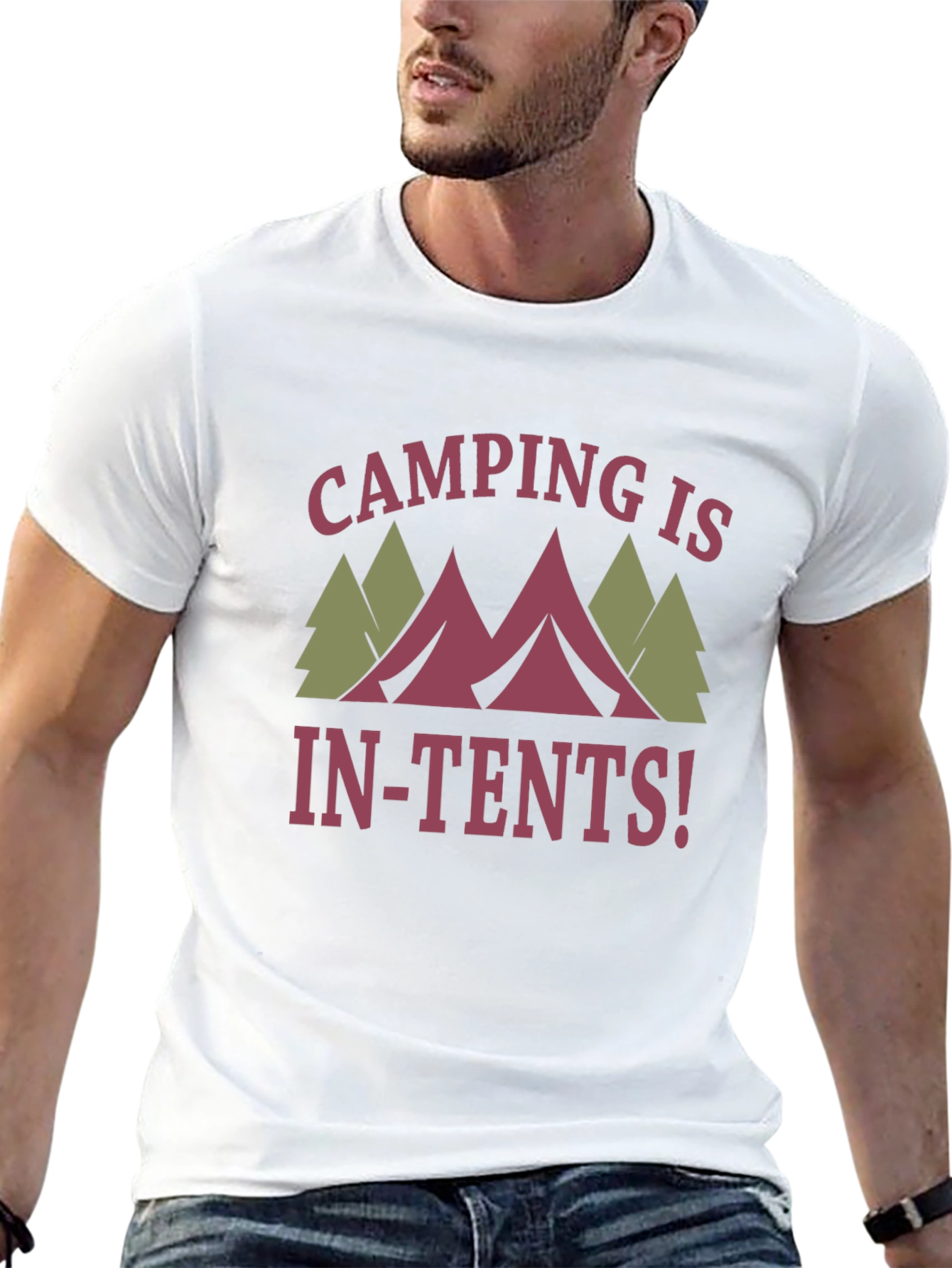 Camping Is In-Tents! Graphic T-Shirt