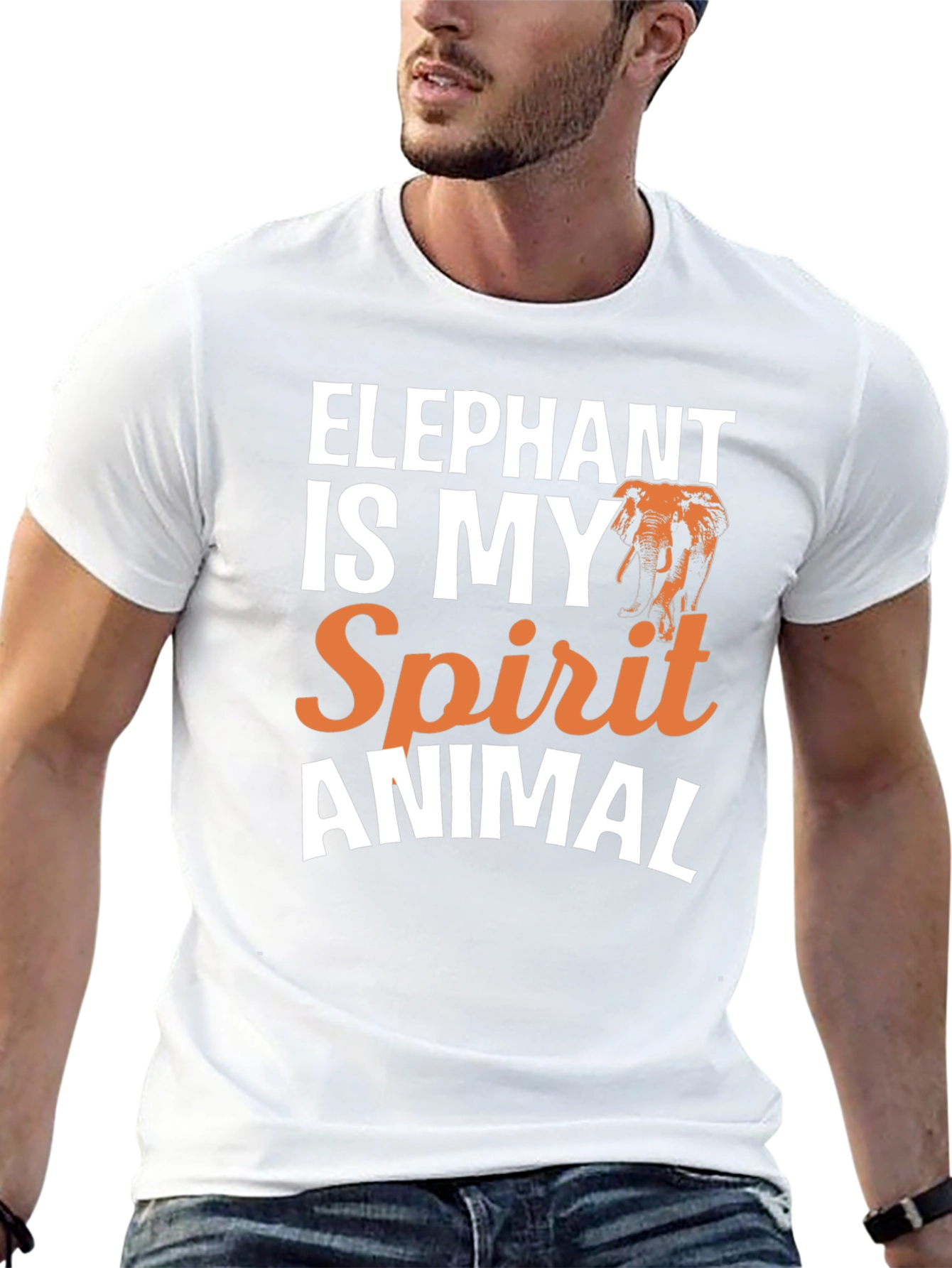 Elephant Spirit Animal Graphic T-Shirt