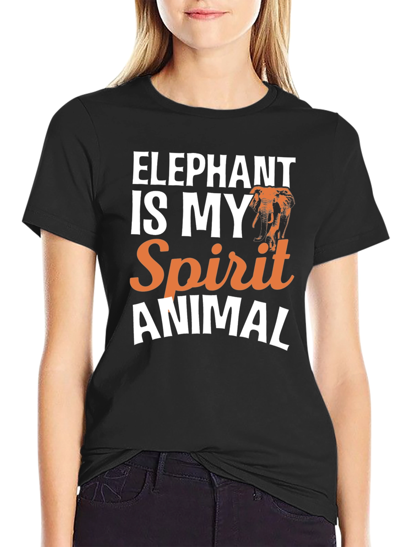 Elephant Spirit Animal Graphic T-Shirt