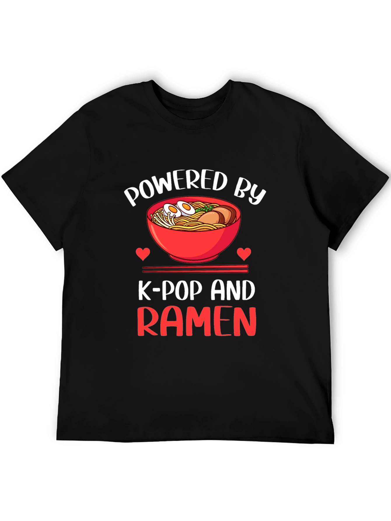 Powered by K-Pop and Ramen T-Shirt