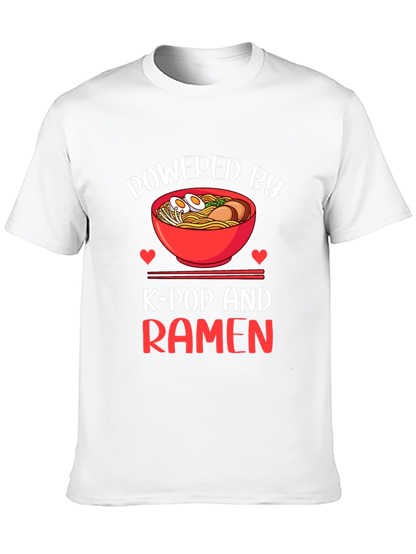 Powered by K-Pop and Ramen T-Shirt