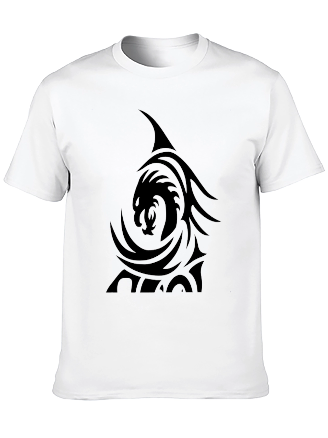 Black Dragon Graphic Tee - Mens Casual T-Shirt