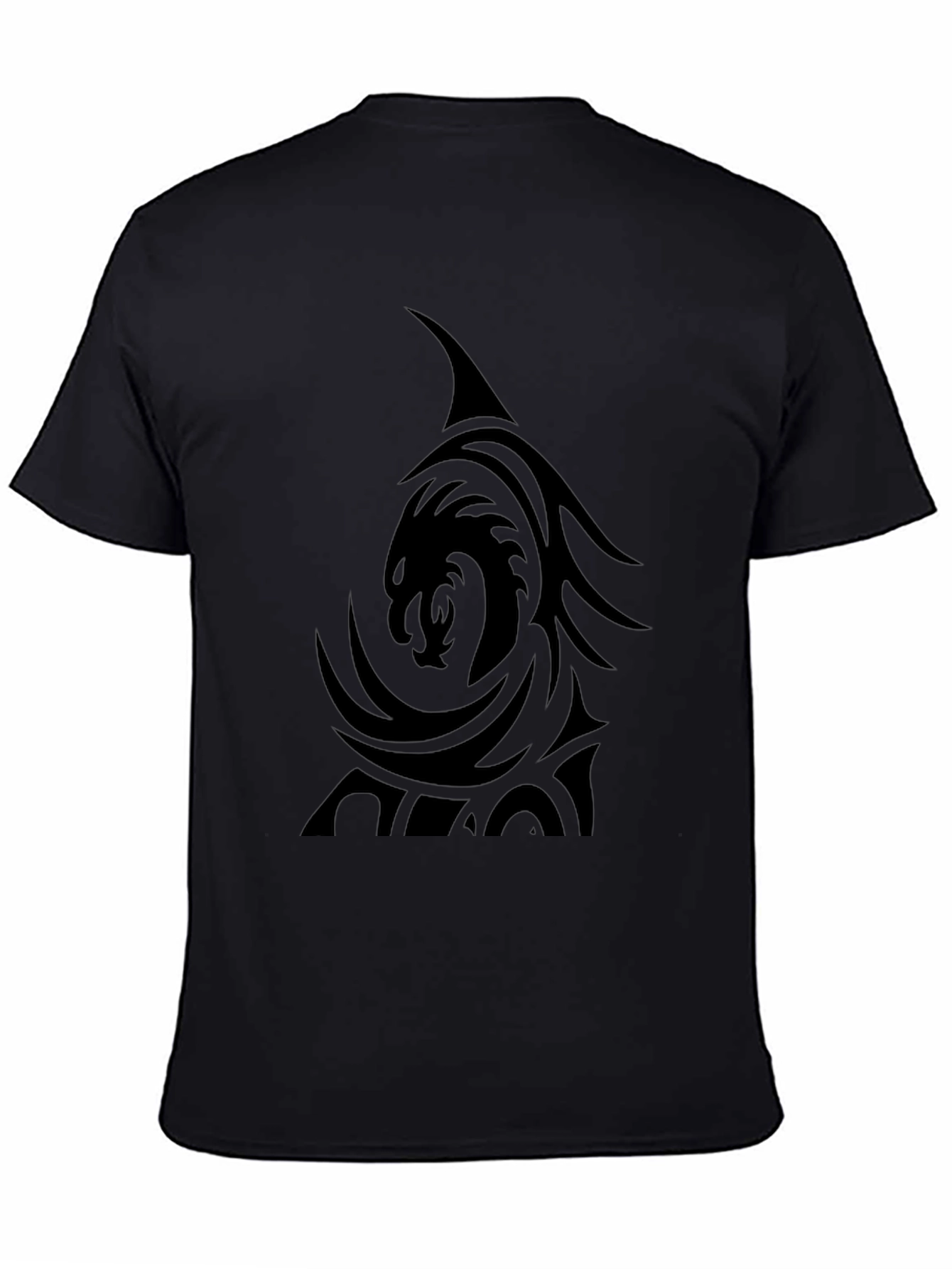 Black Dragon Graphic Tee - Mens Casual T-Shirt