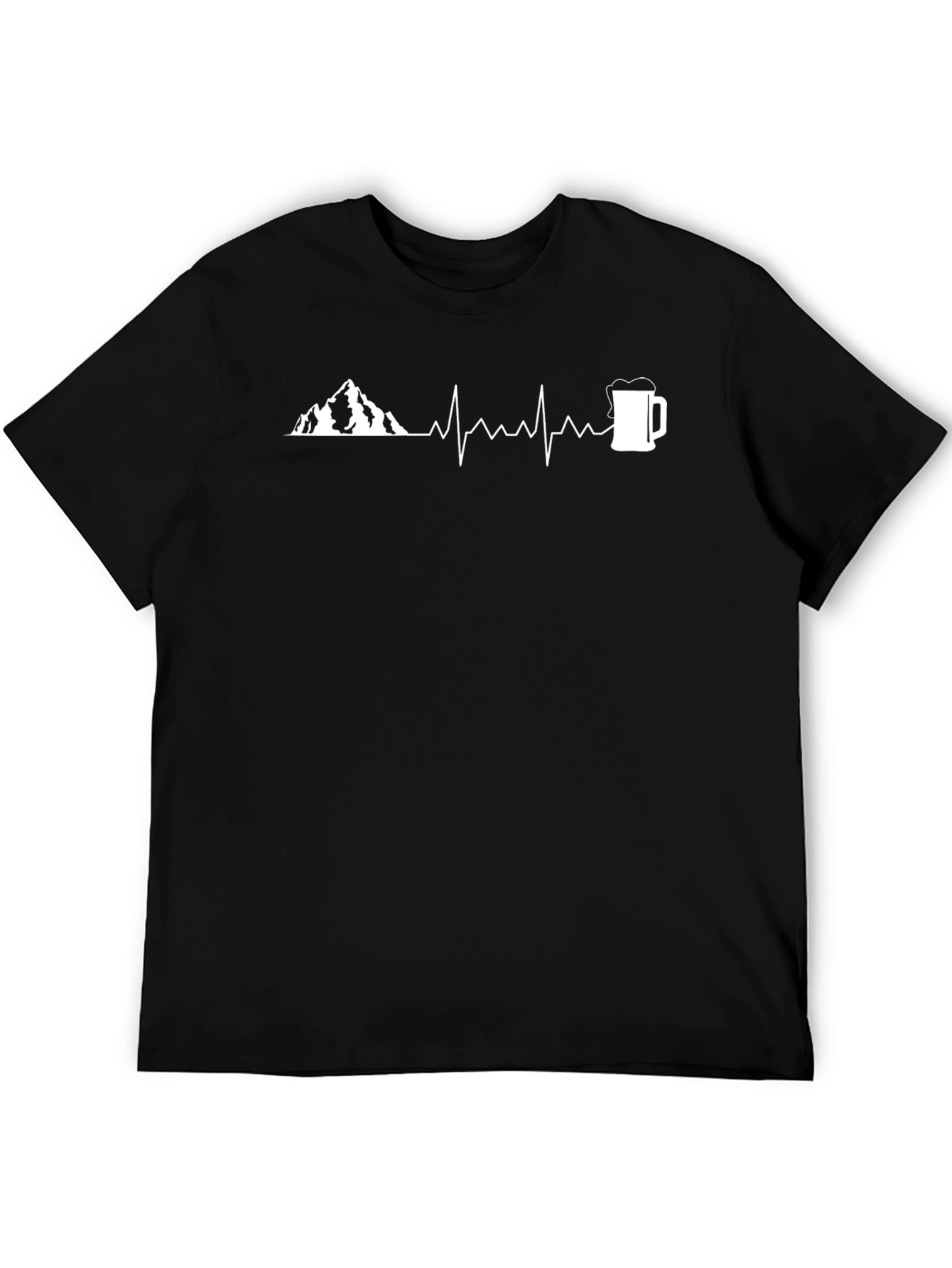 Mountain & Beer Heartbeat Graphic Tee