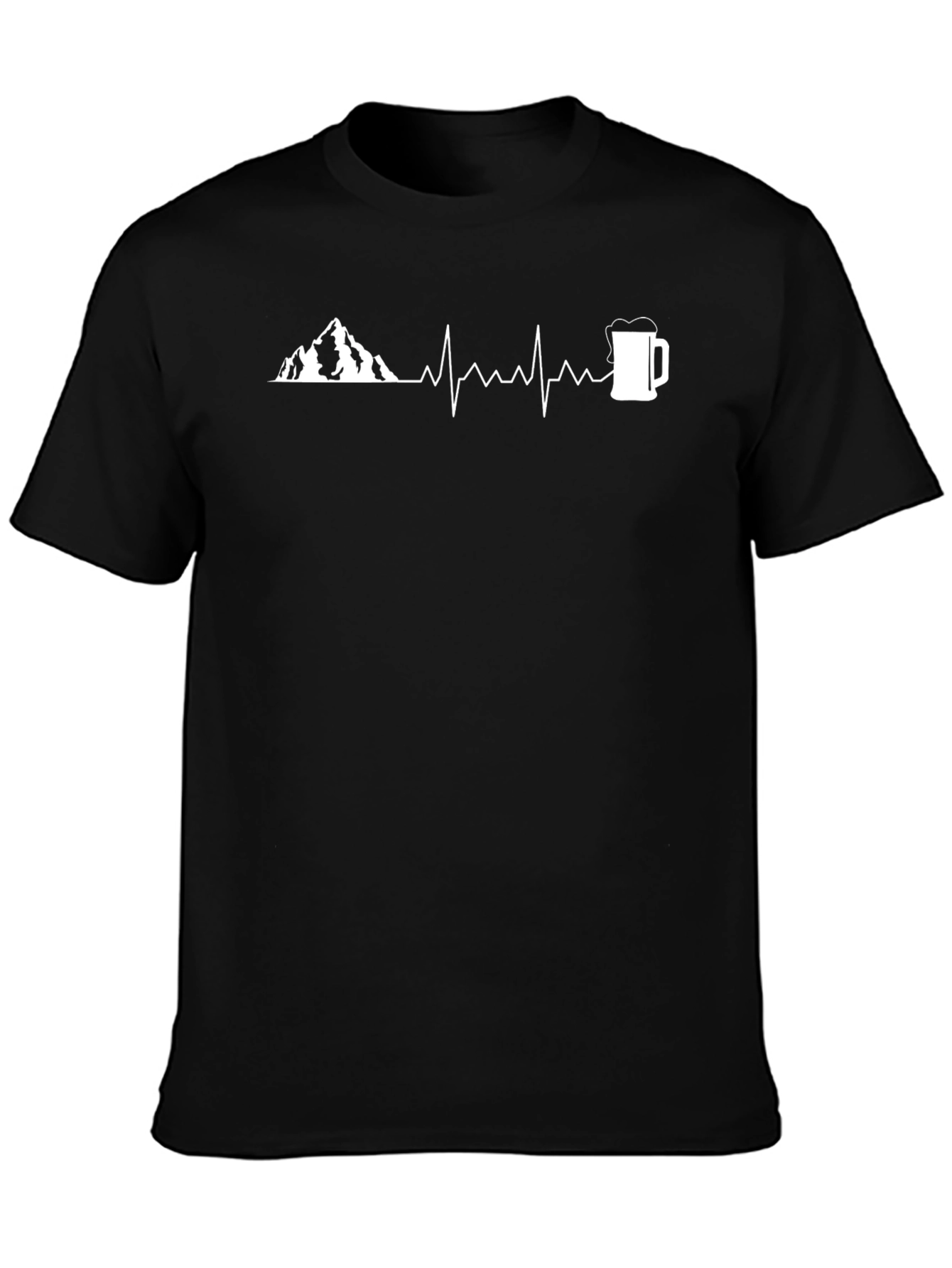 Mountain & Beer Heartbeat Graphic Tee