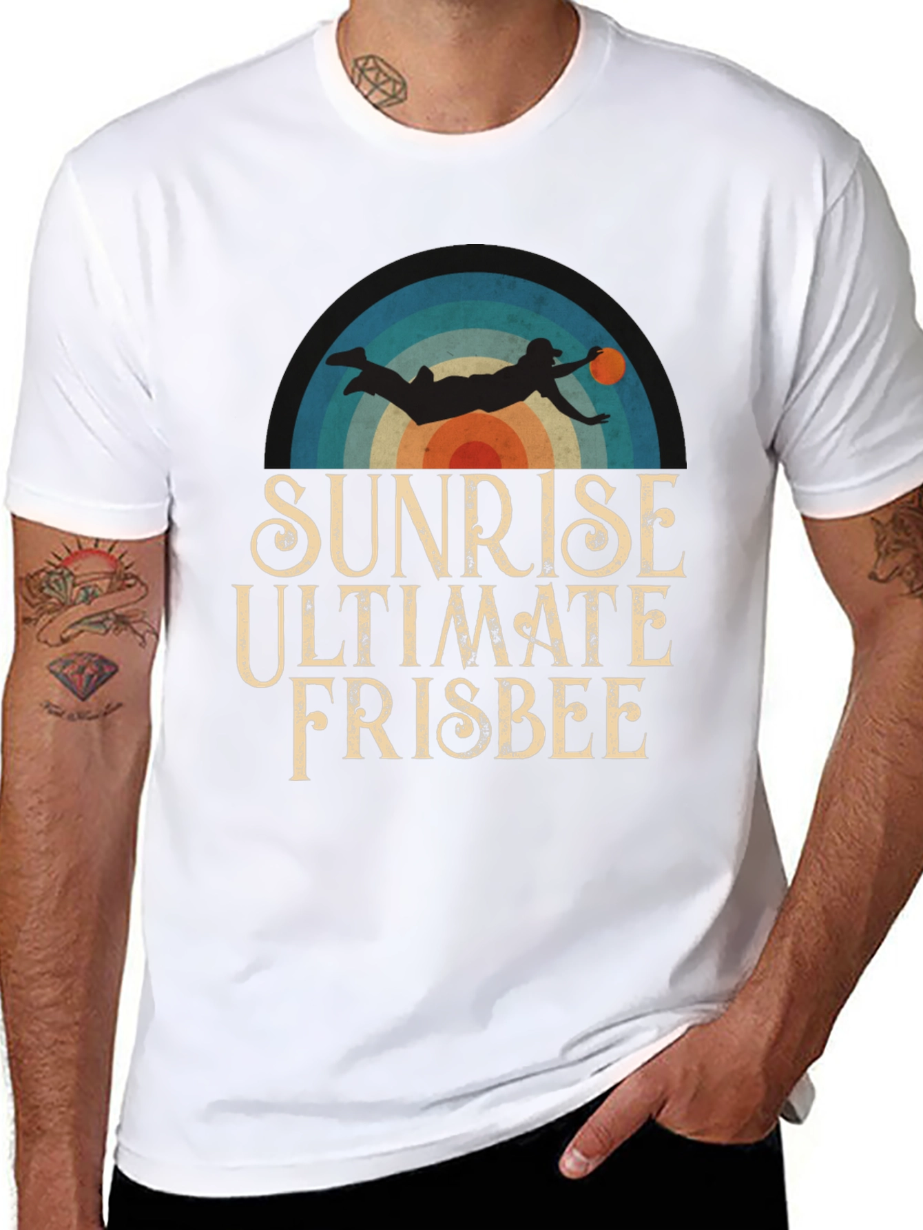 Sunrise Ultimate Frisbee Graphic T-Shirt