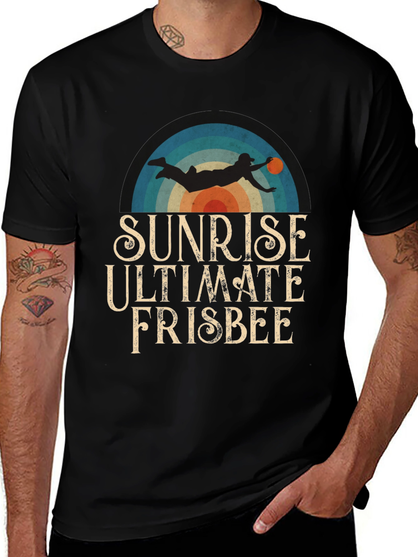 Sunrise Ultimate Frisbee Graphic T-Shirt