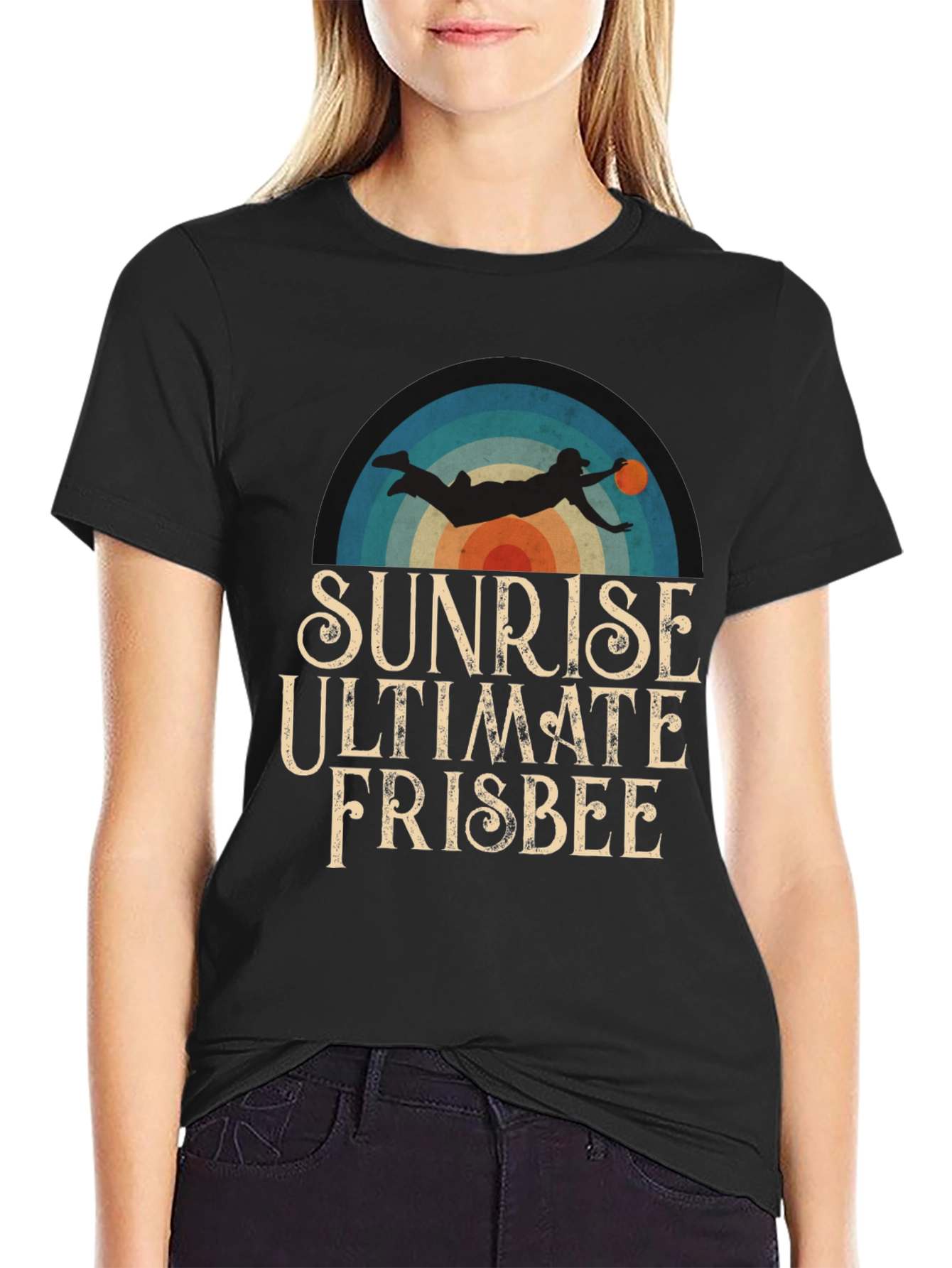 Sunrise Ultimate Frisbee Graphic T-Shirt