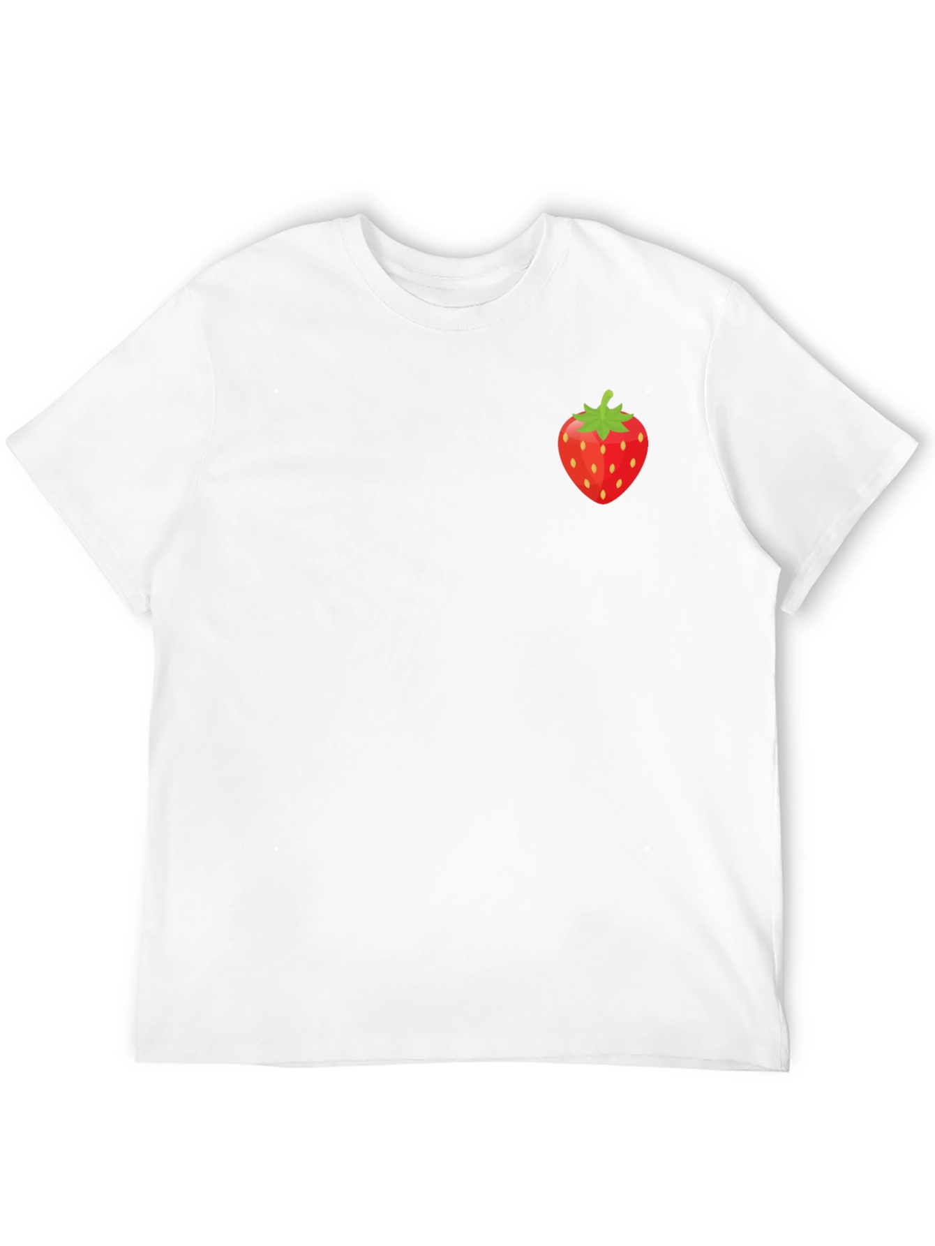 Strawberry Graphic Tee - Stylish Black T-Shirt