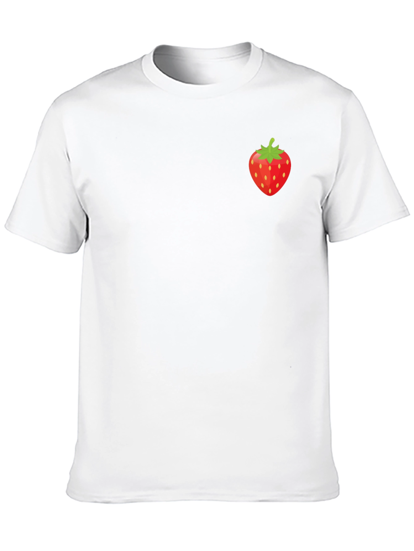 Strawberry Graphic Tee - Stylish Black T-Shirt