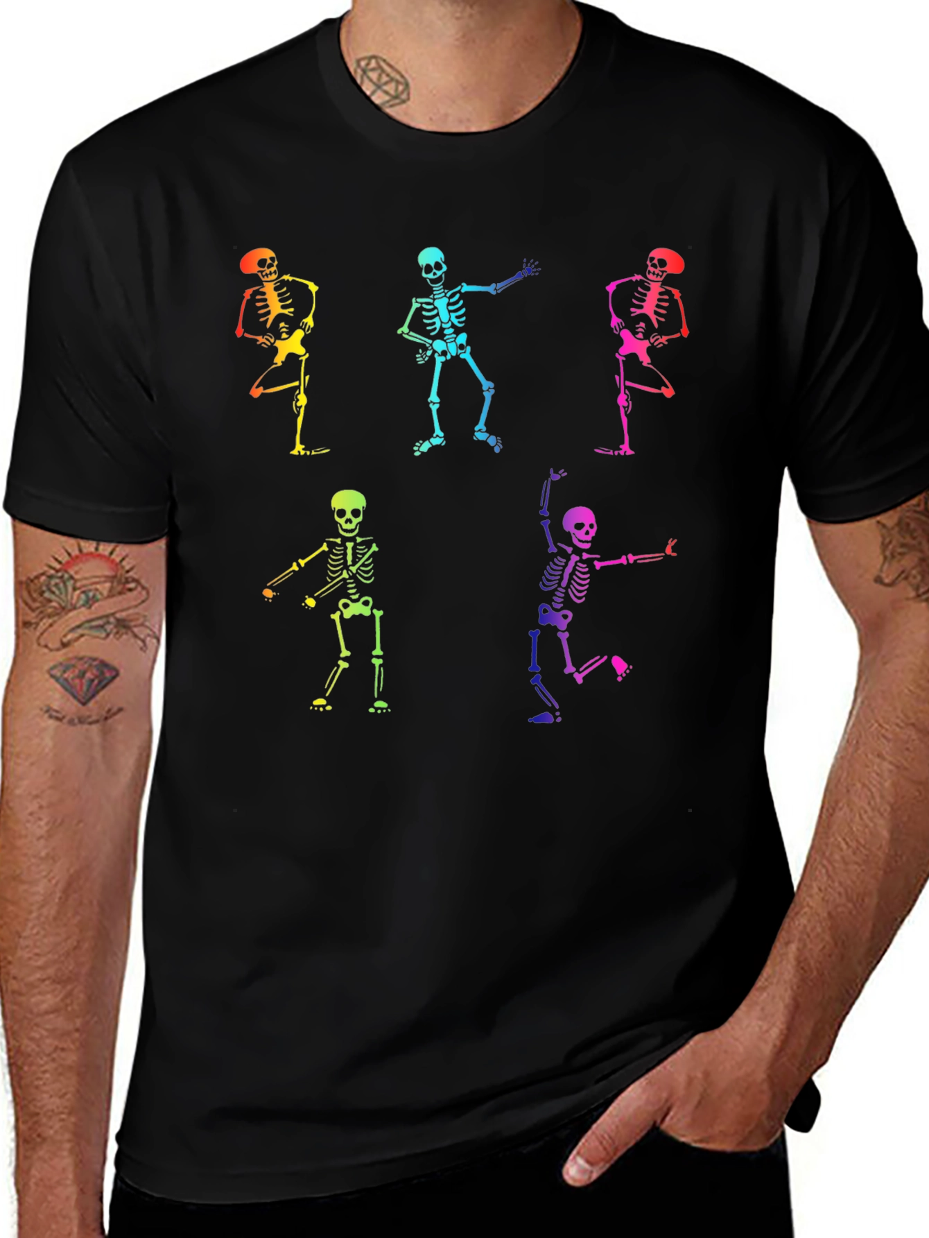 Dancing Skeletons Graphic T-Shirt