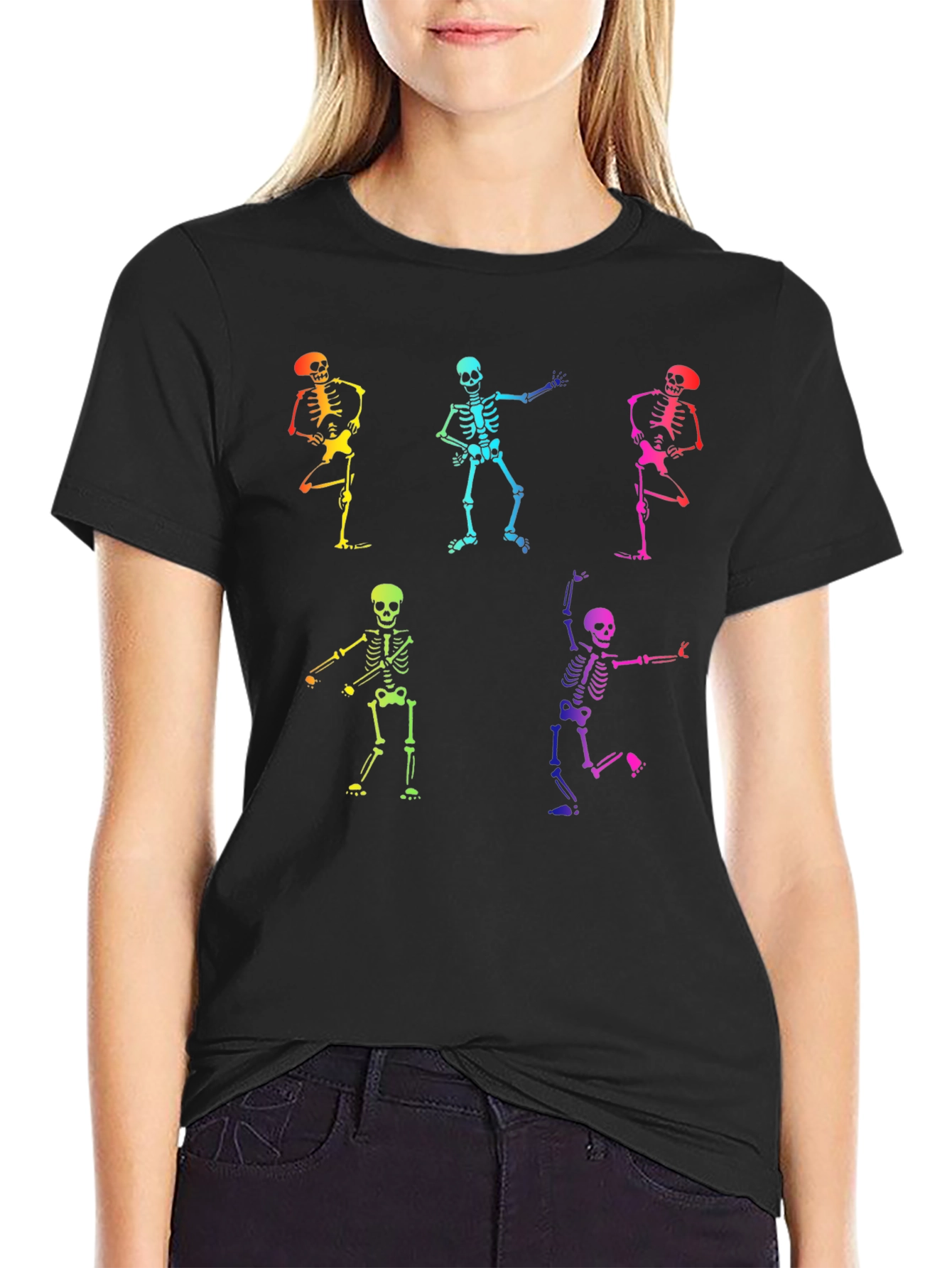 Dancing Skeletons Graphic T-Shirt