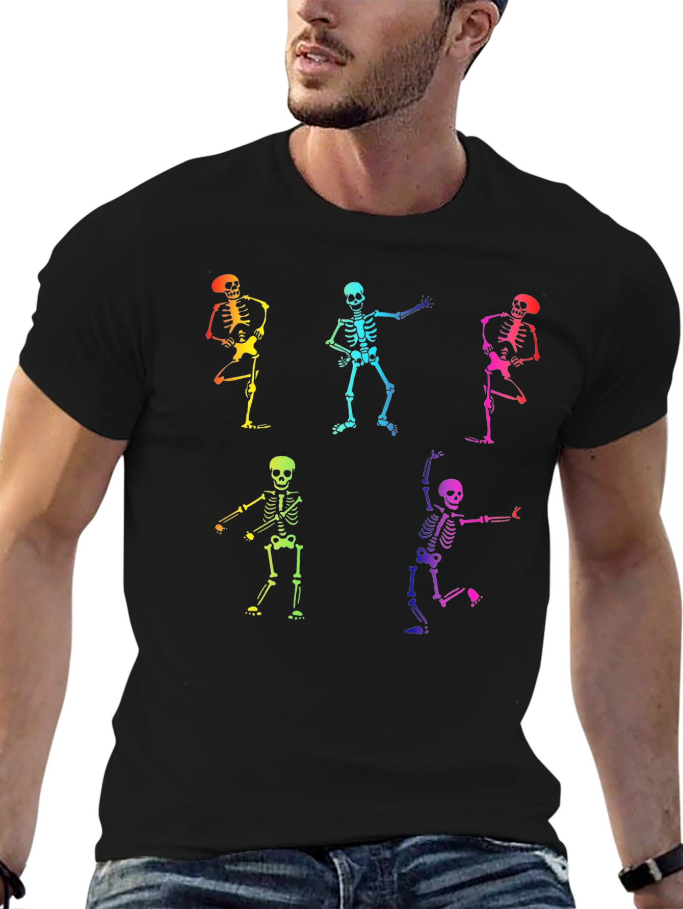 Dancing Skeletons Graphic T-Shirt